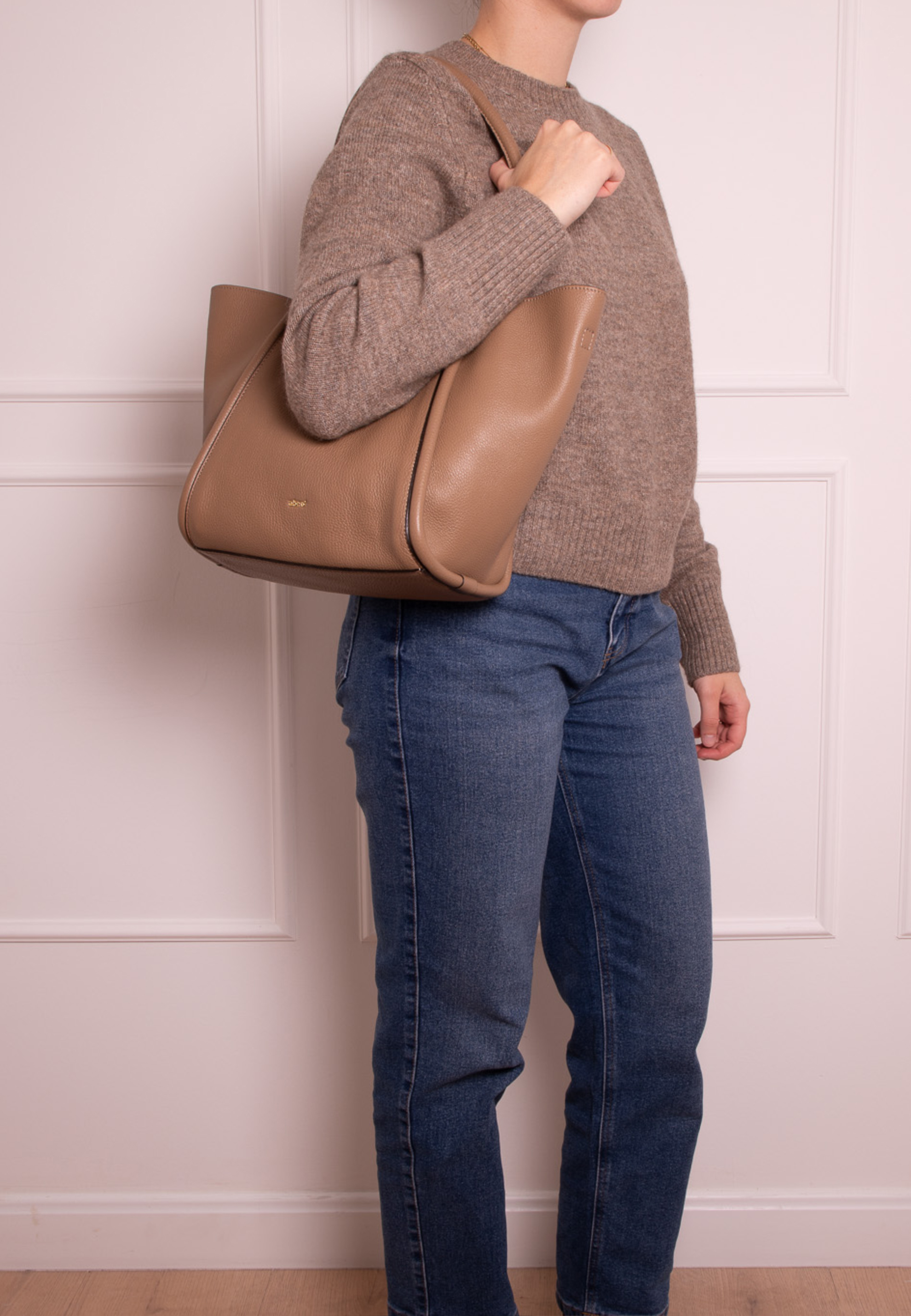 Sac shopping WILLOW small Cuir Agave