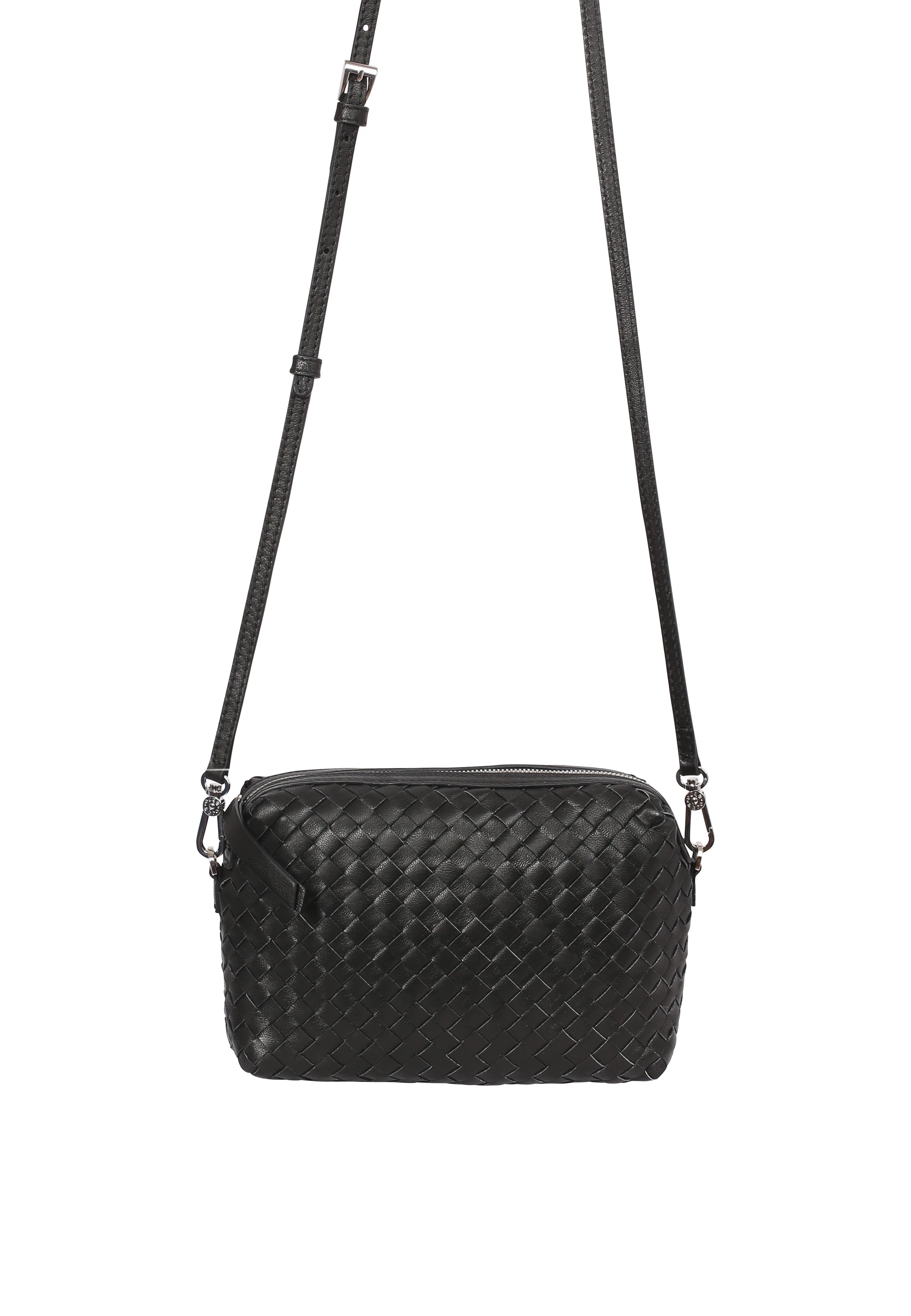 Borsa a tracolla KAIA Pelle Piuma woven