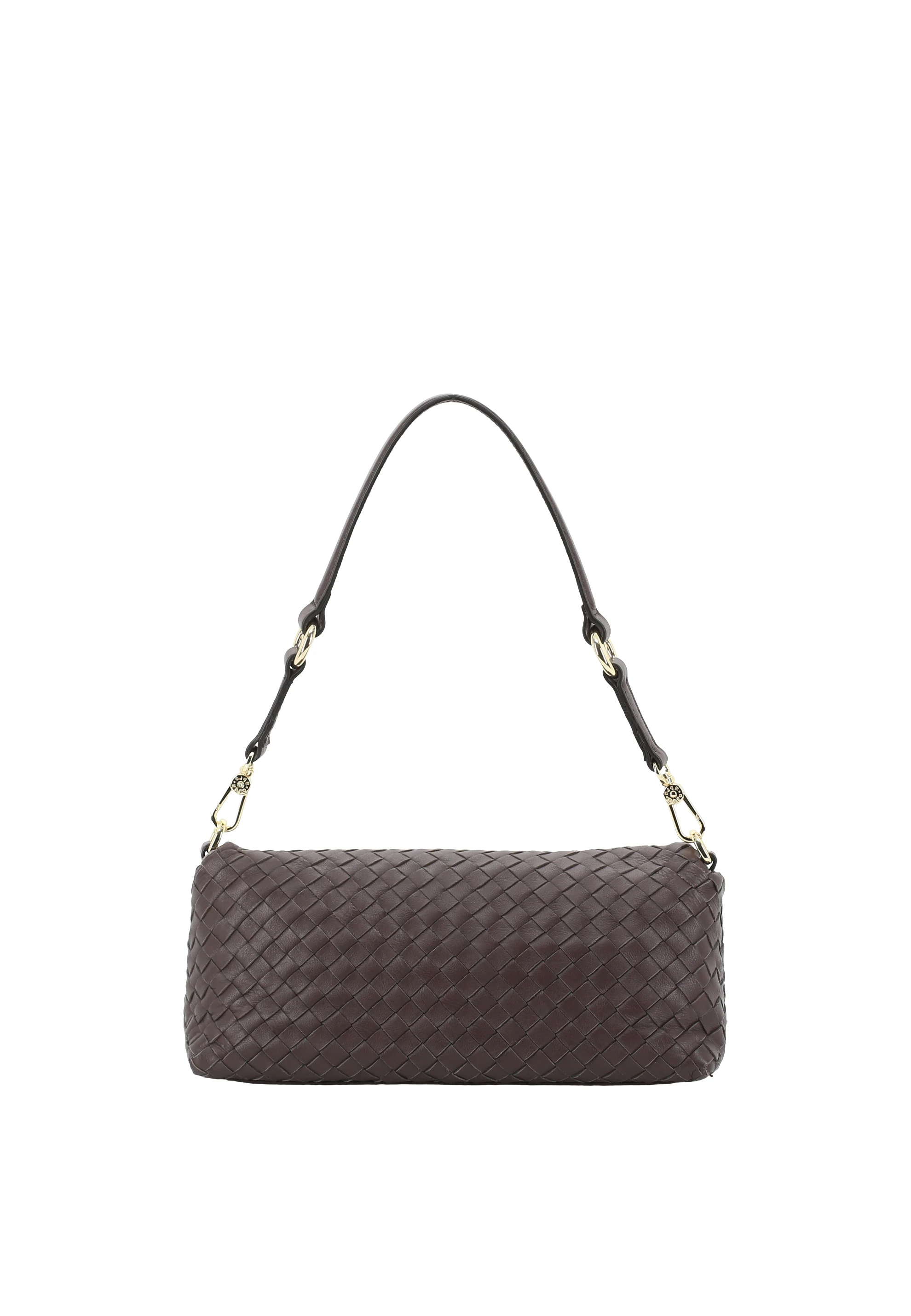 Sac porté eápule MILA Cuir Piuma weaving