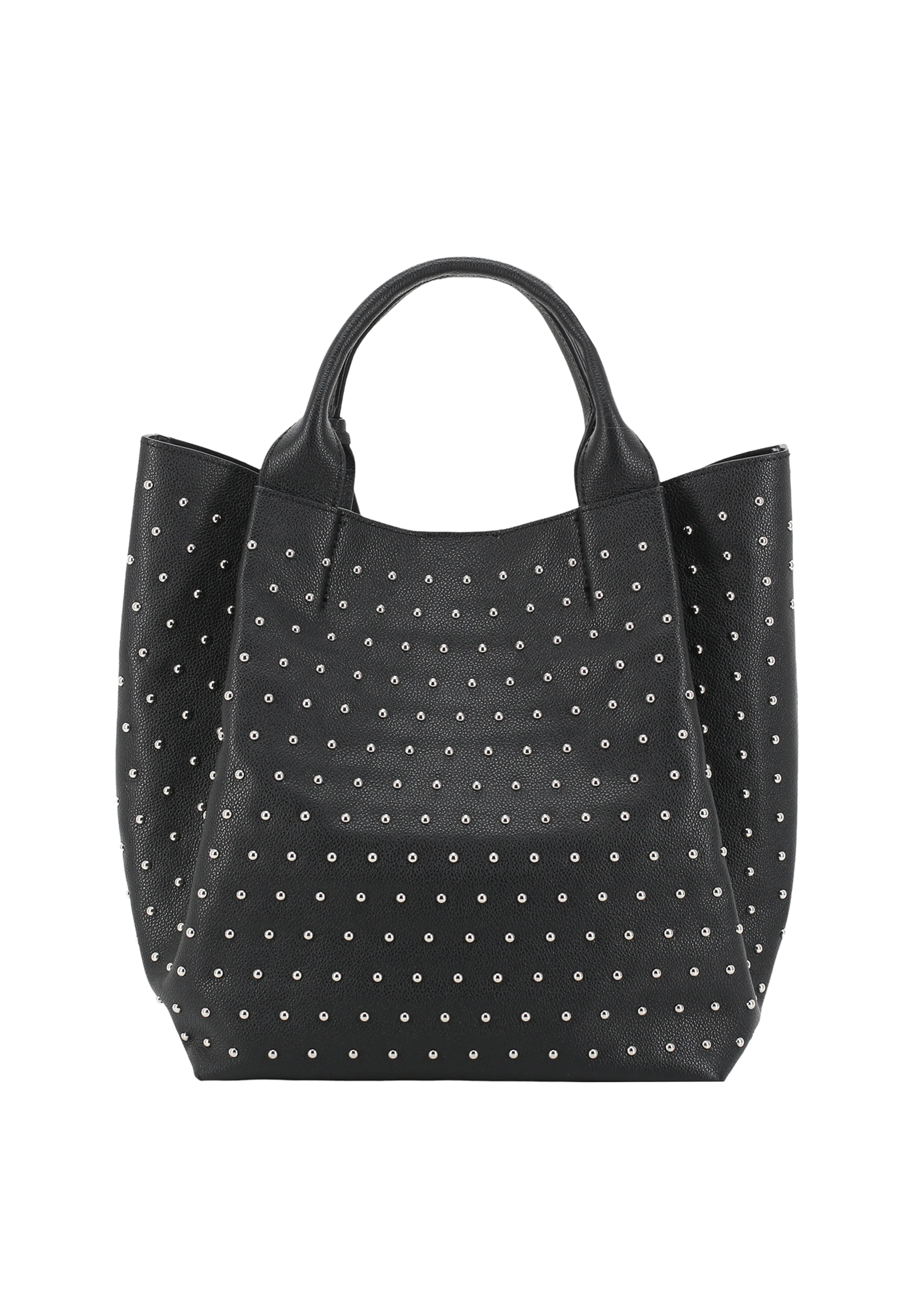 Shopper ESSENTIAL studs medium Leder Agave