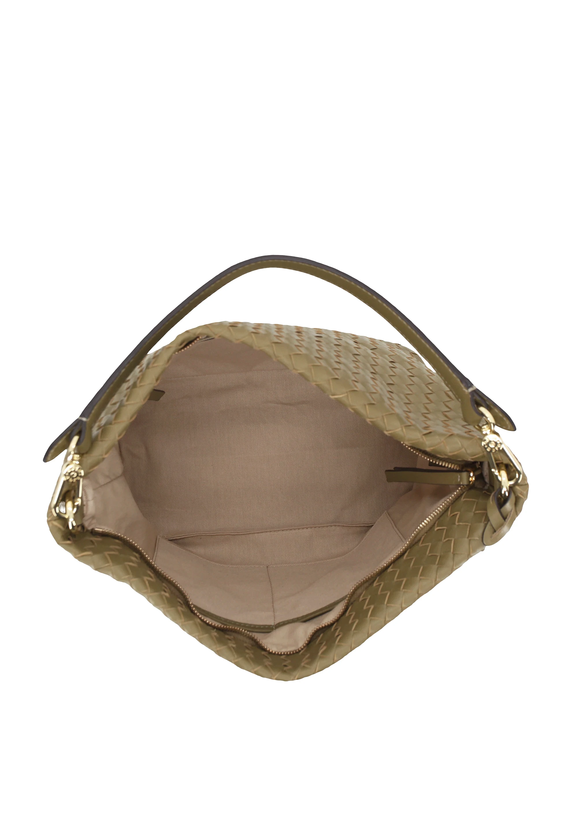 Sacca EBONY Pelle Piuma Weaving