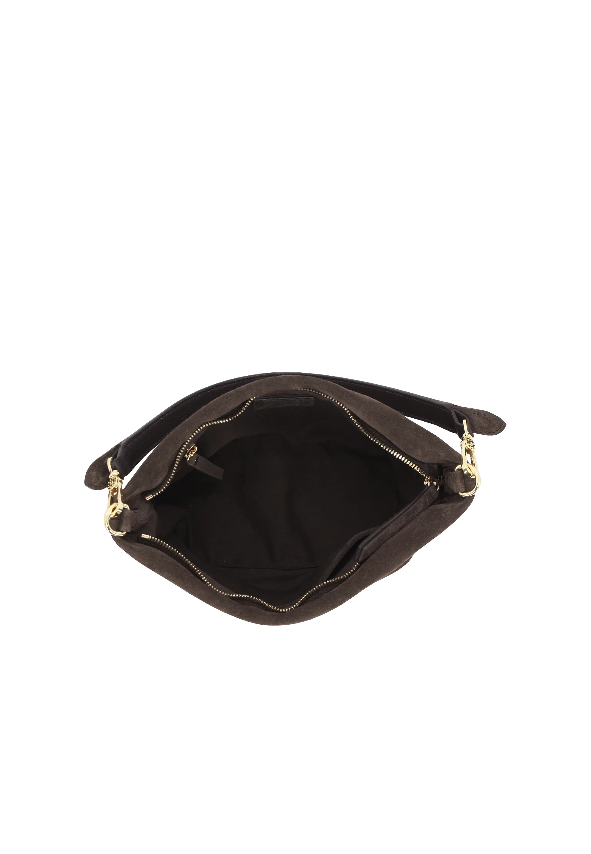Bolso hobo EBONY SMALL Piel Suede