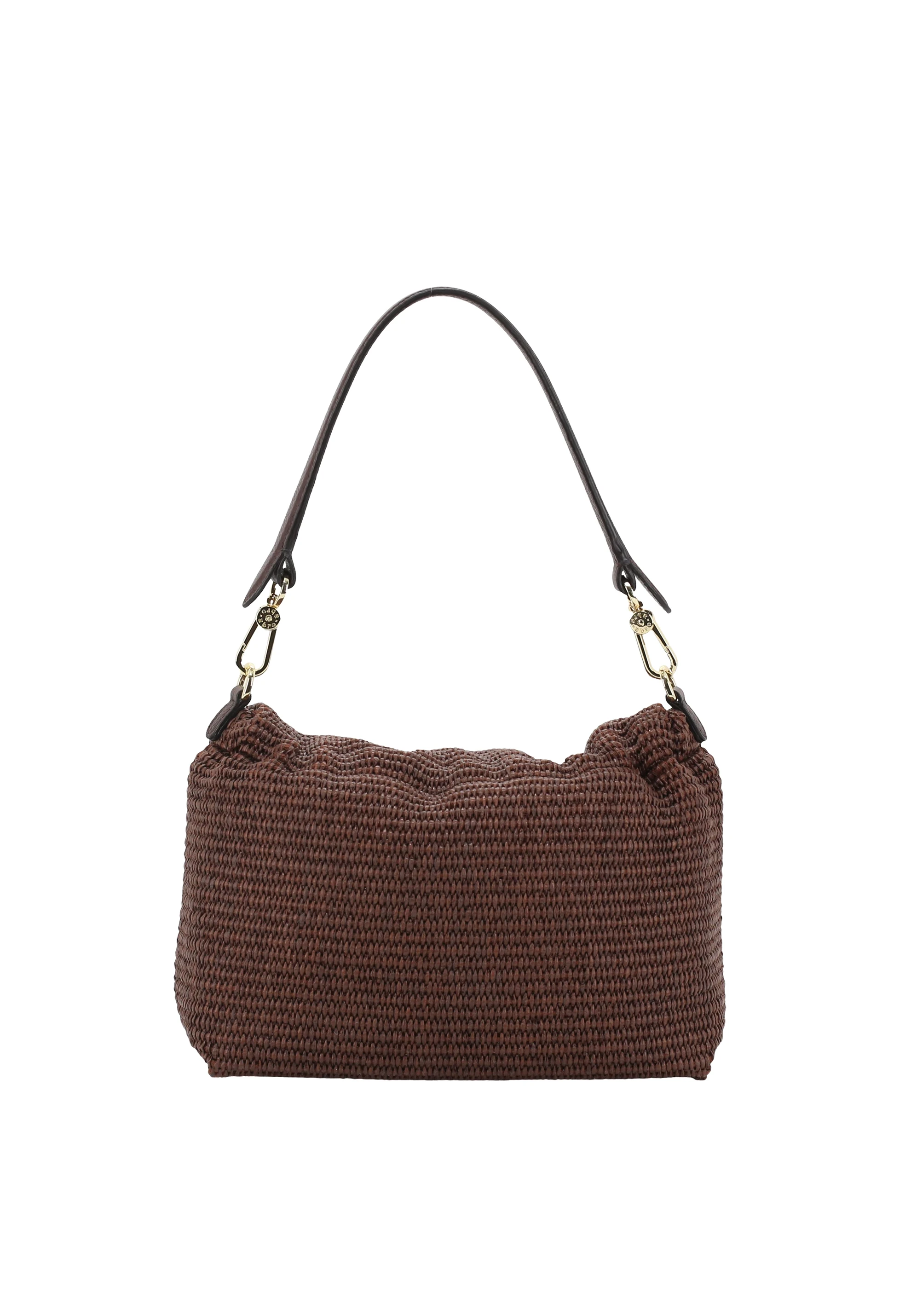 borsa a spalla TEMI medium Raffia
