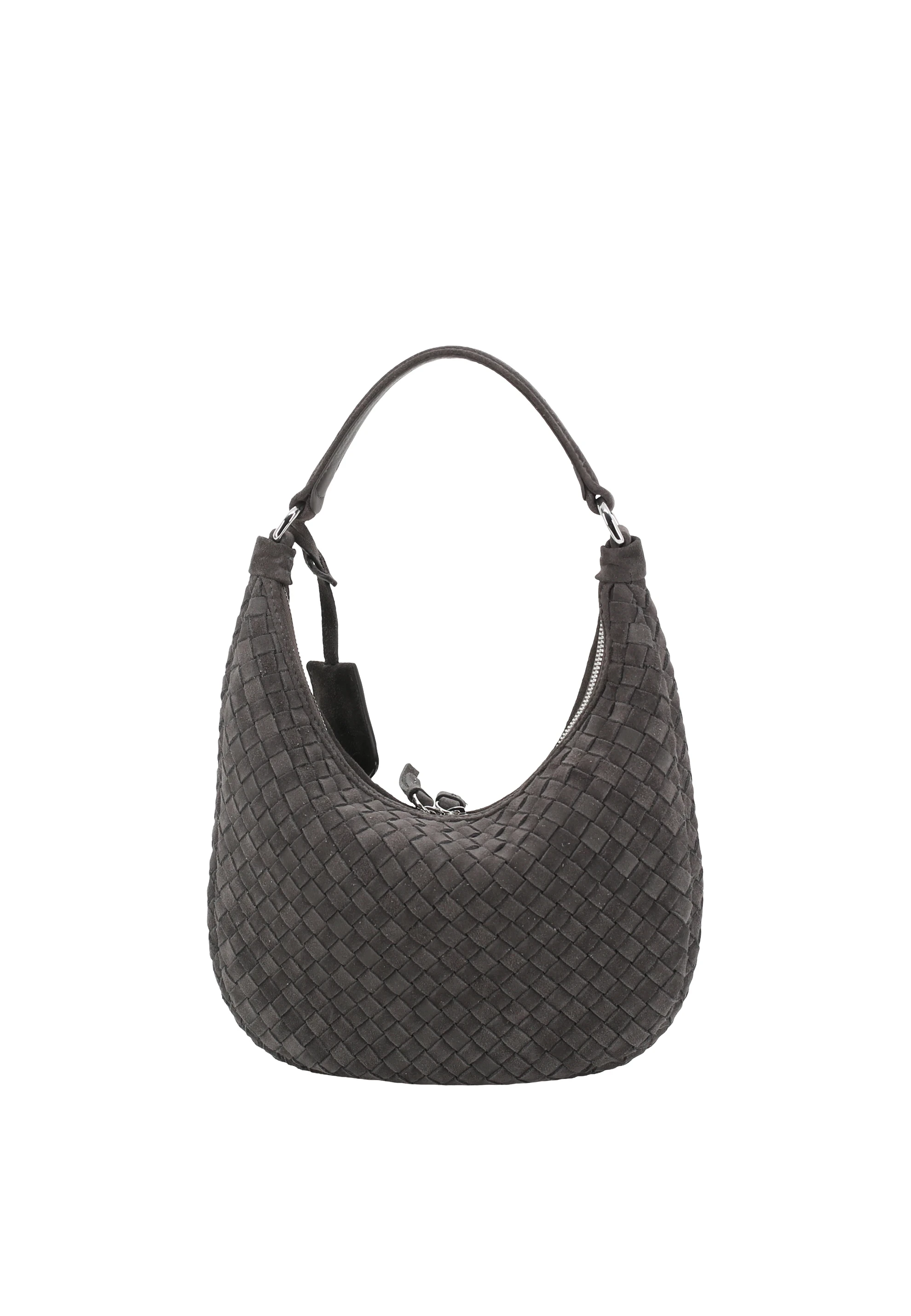 Beutel NANA mini Leder Suede weaving