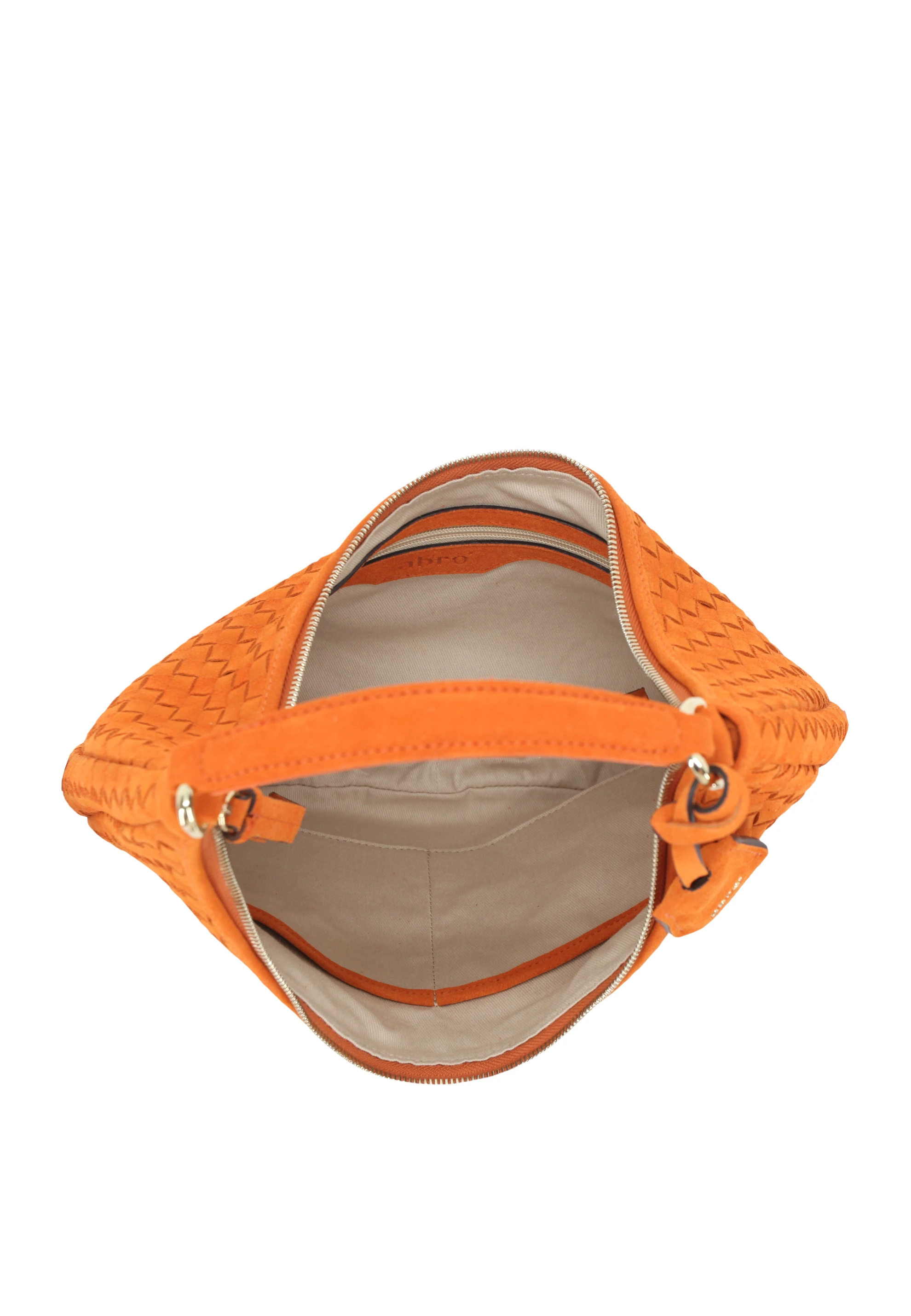 Beutel NANA small Leder Suede weaving