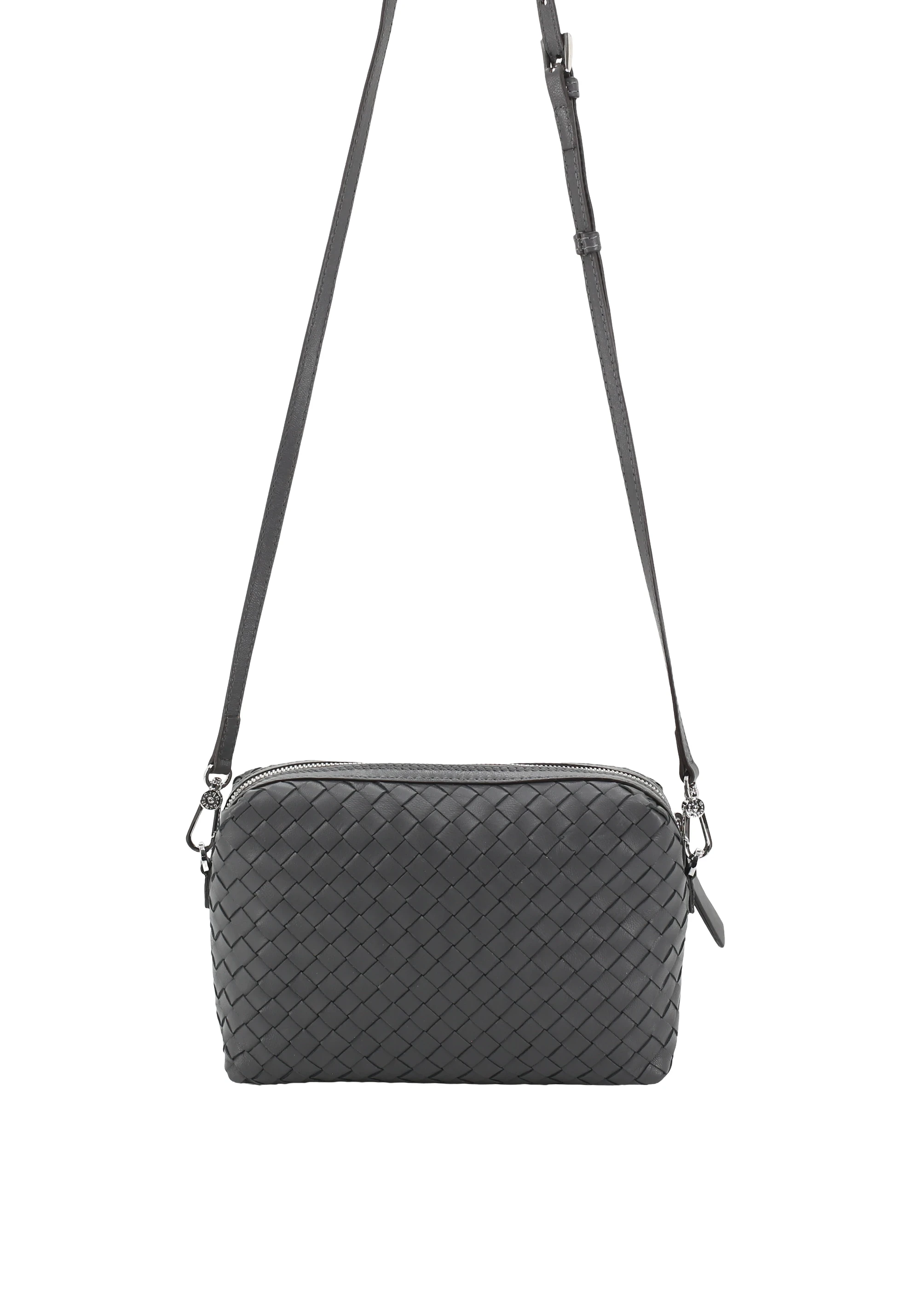 Cross body bag KAIA Leather Piuma weaving