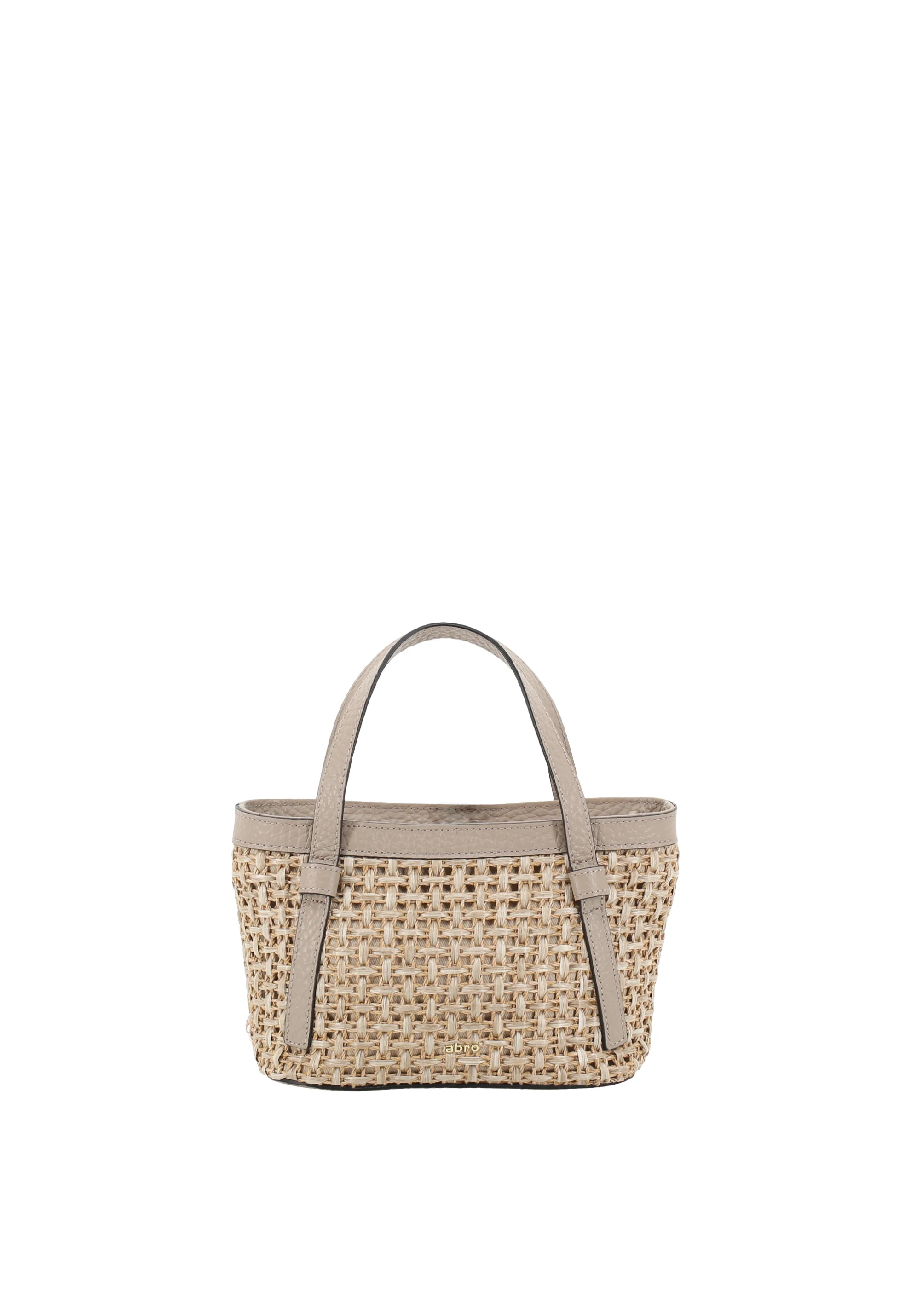 Handbag COSMO mini Raffia/leather
