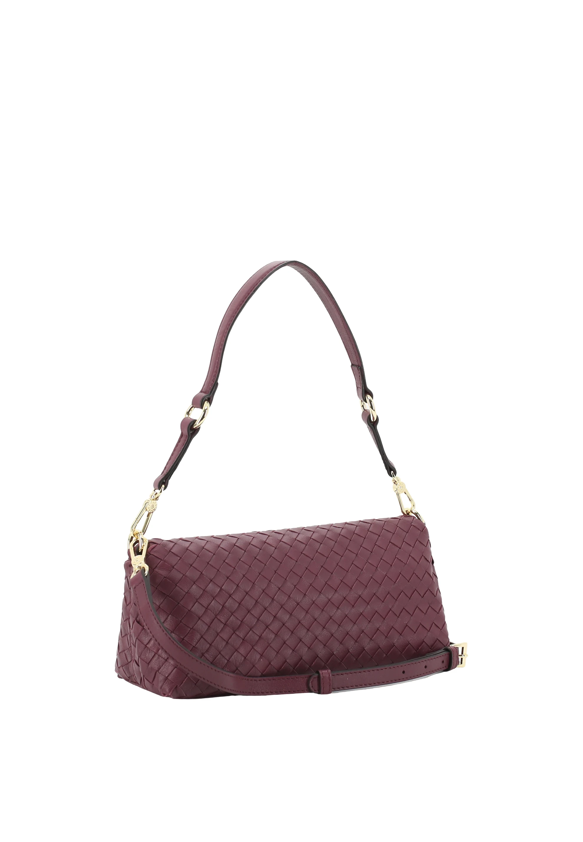 Shoulder bag MILA Leather Piuma weaving