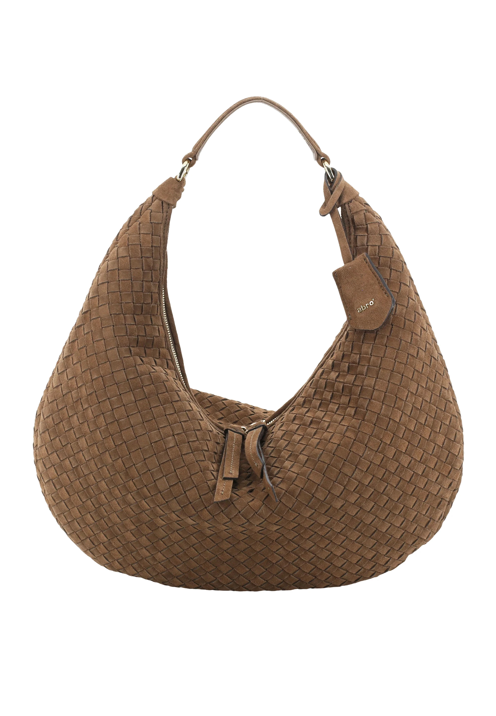 Beutel NANA  Leder Suede woven