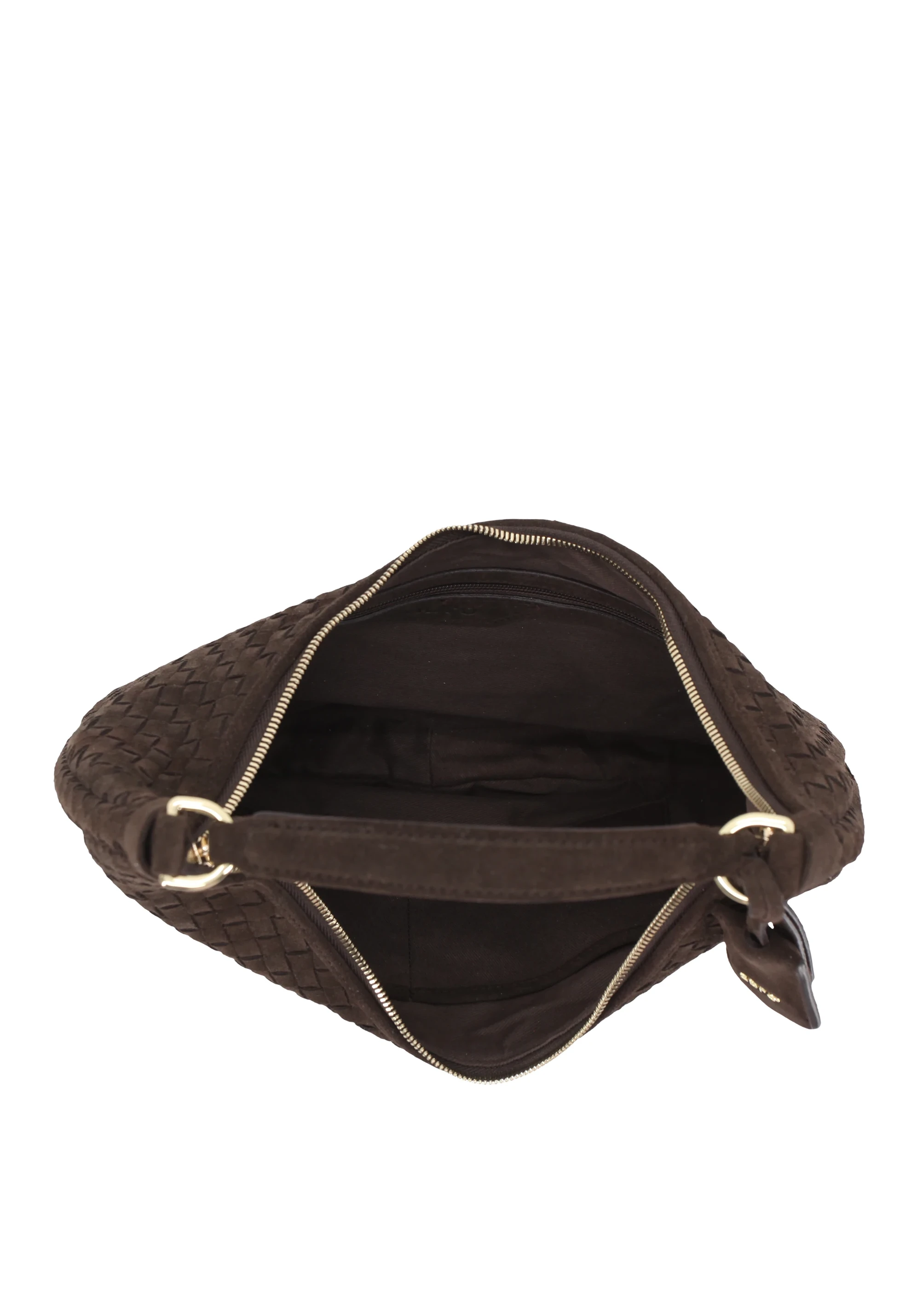 Beutel NANA small Leder Suede weaving