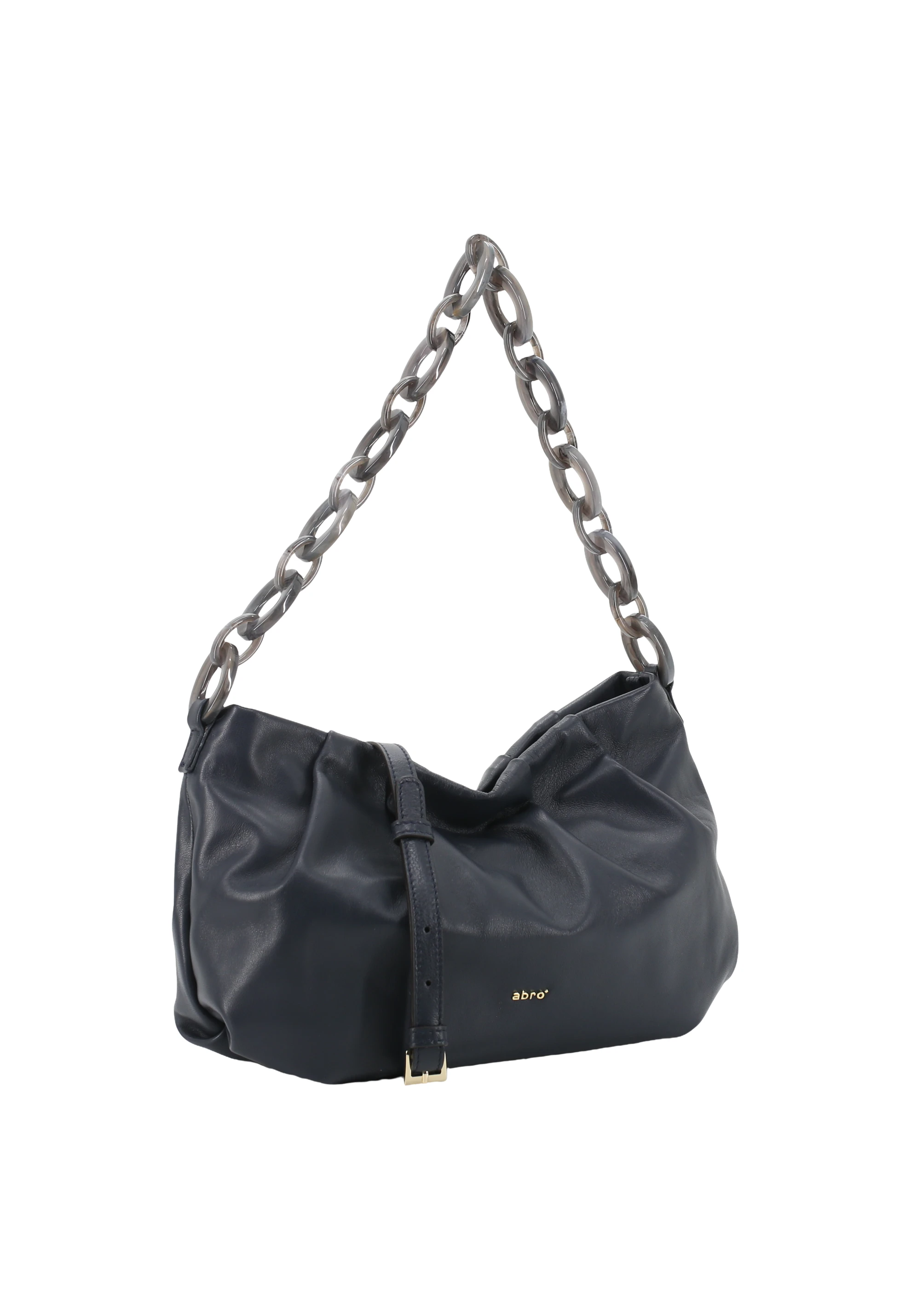 Borsa a spalla DAYA Pelle Piuma lucido