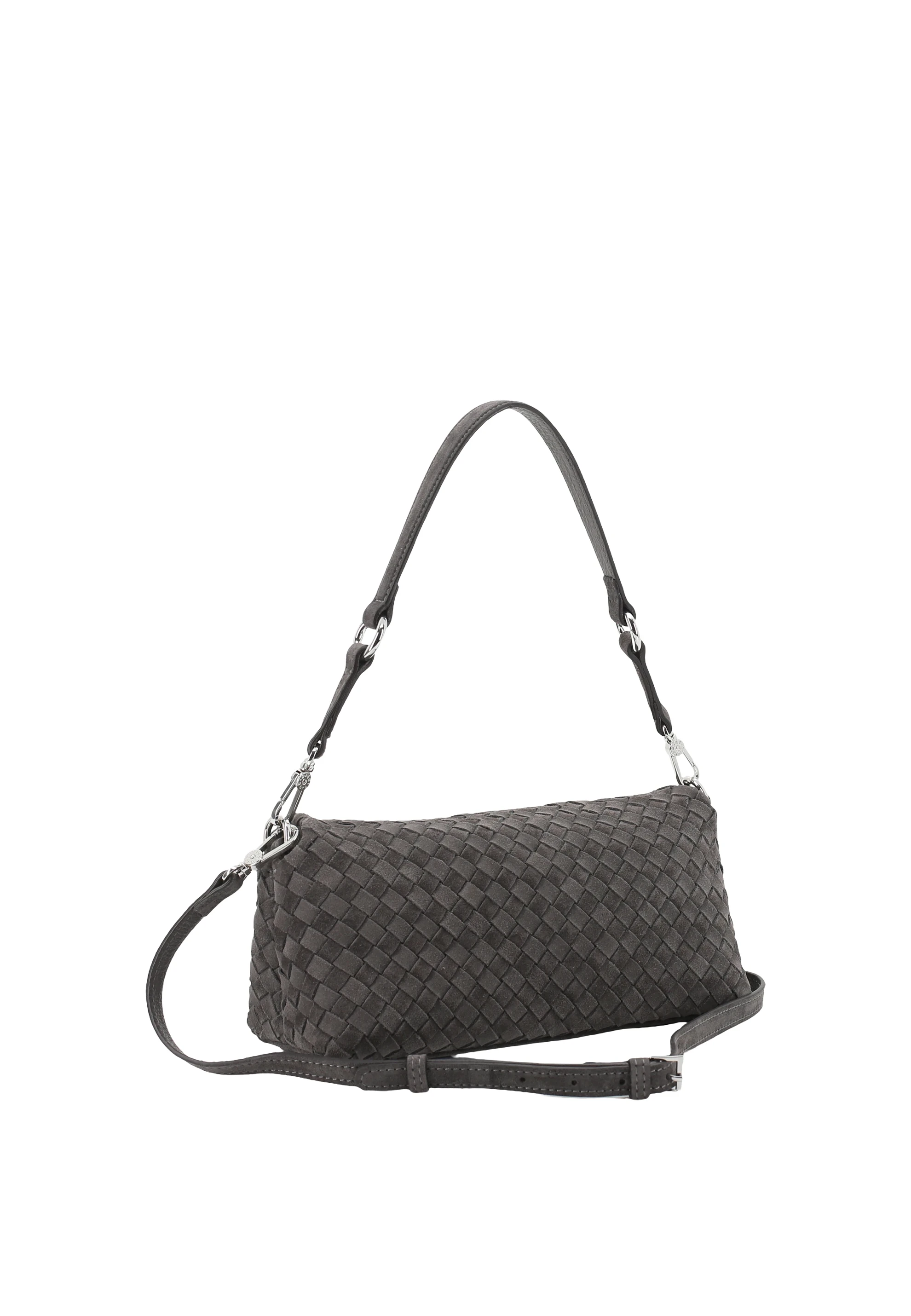 Shoulderbag MILA Leather Suede weaving