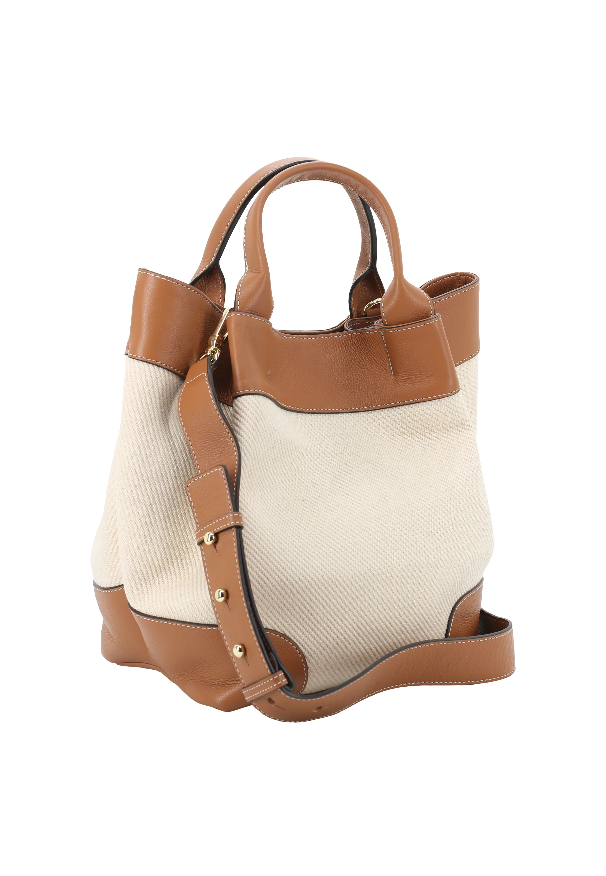 Shopper ESSENTIAL medium Canavs/Leder