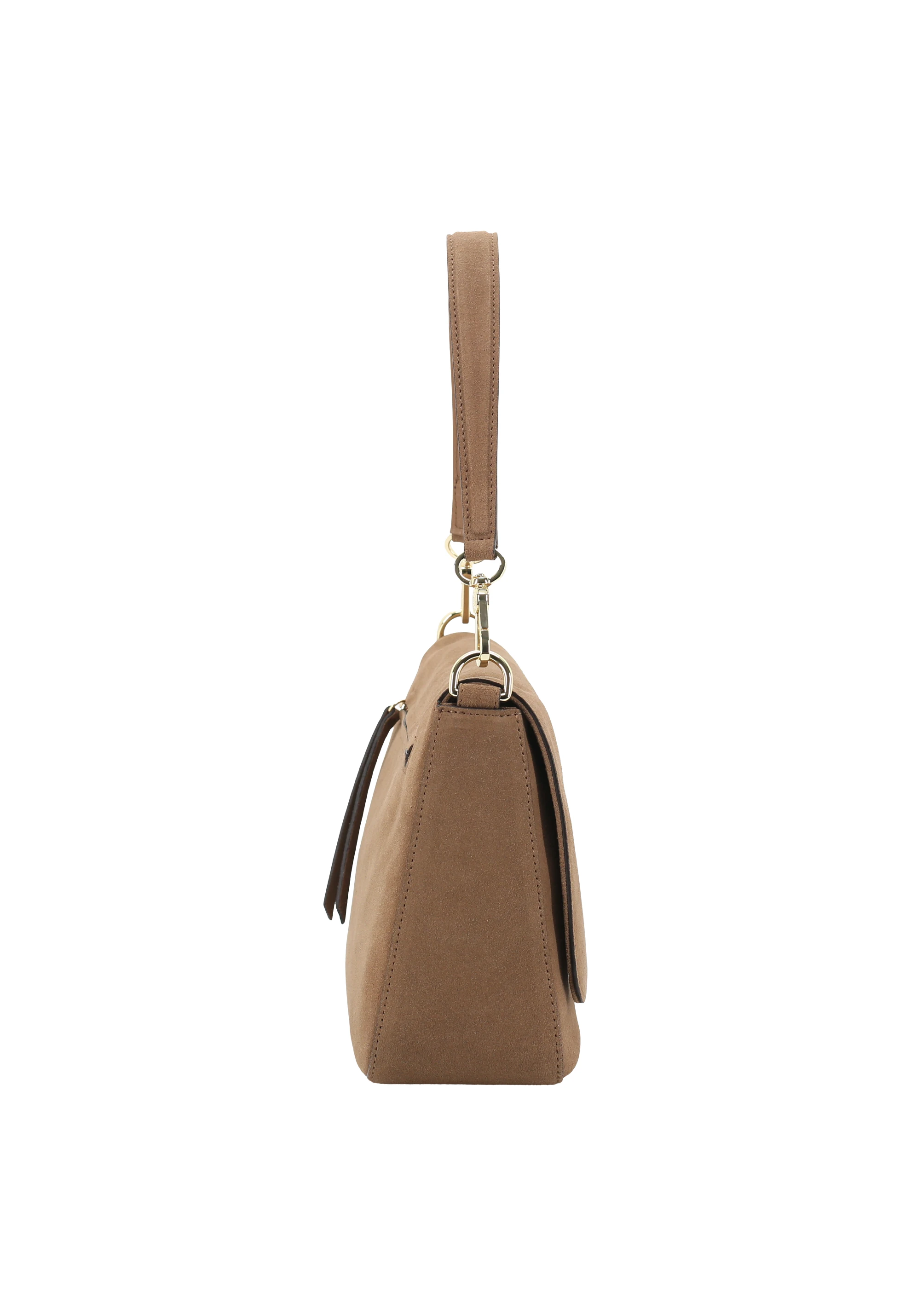 Schultertasche LULU Leder Suede