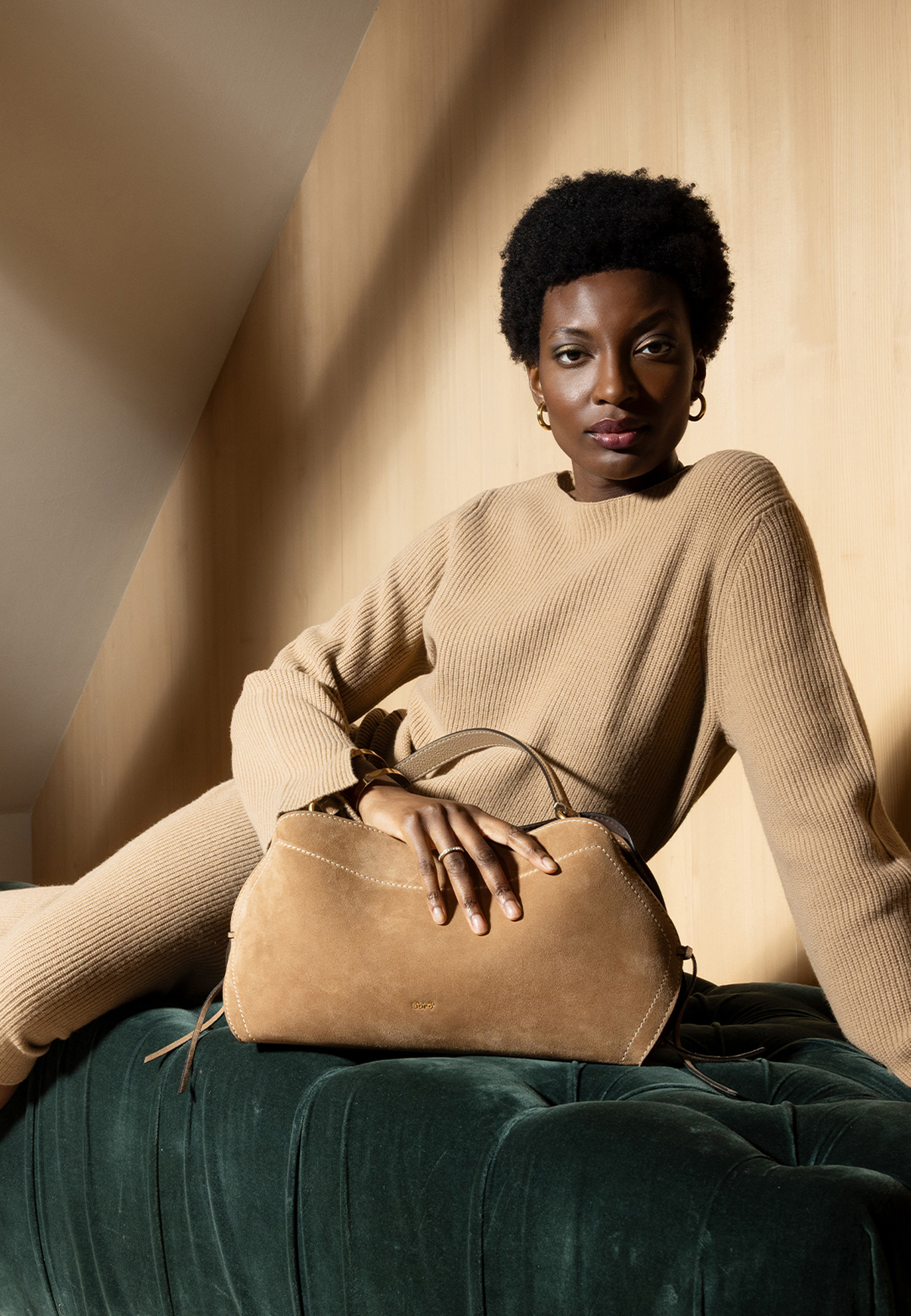 handbag NECESSITY SMALL Leather SUEDE