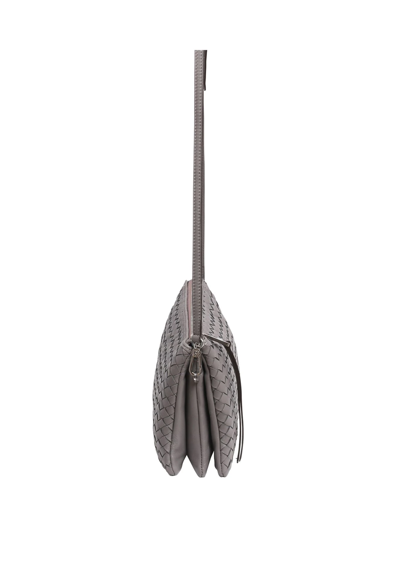 Borsa a tracolla THREEFOLD Pelle Piuma Weaving