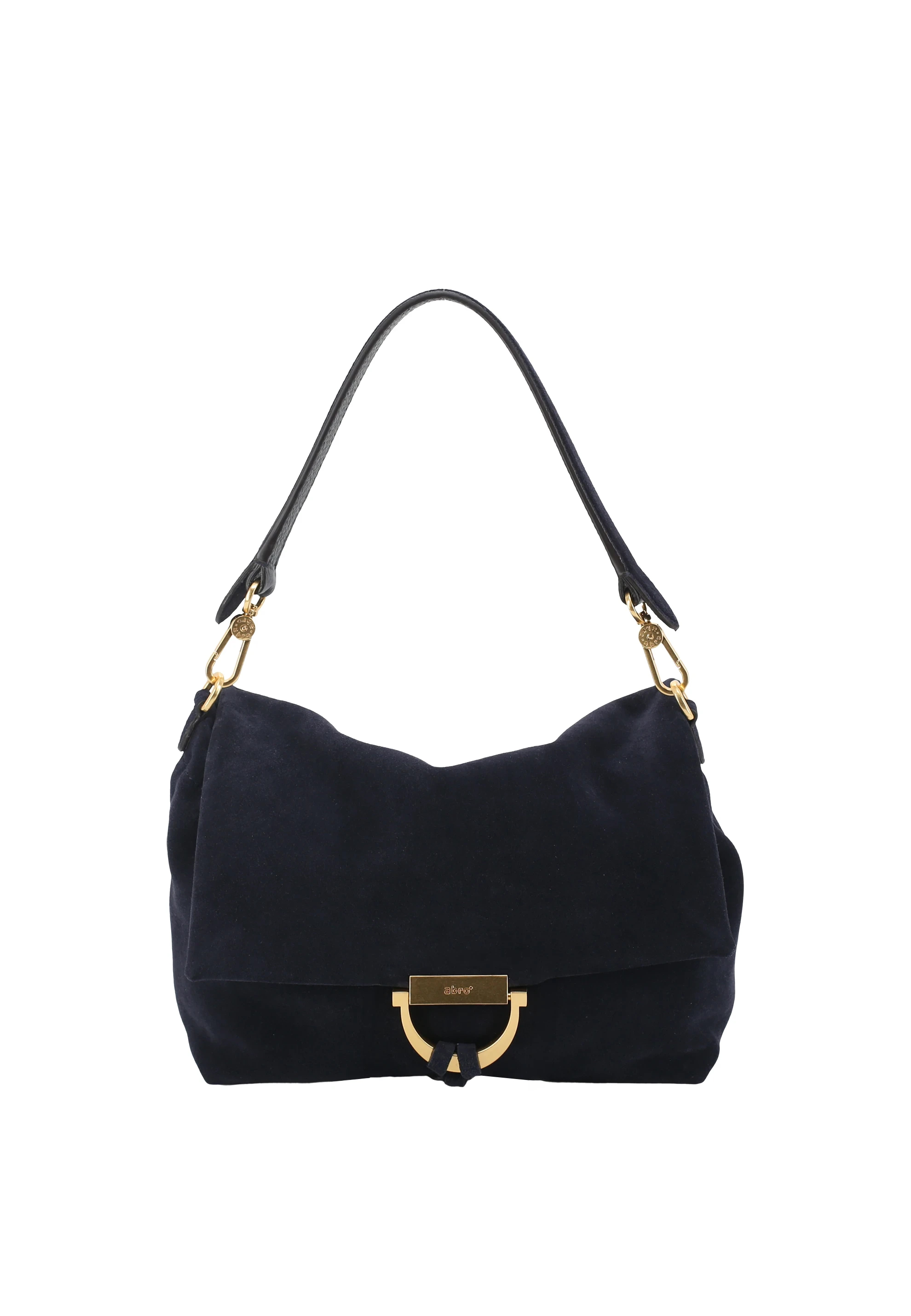 Schultertasche TEMI medium Leder Suede