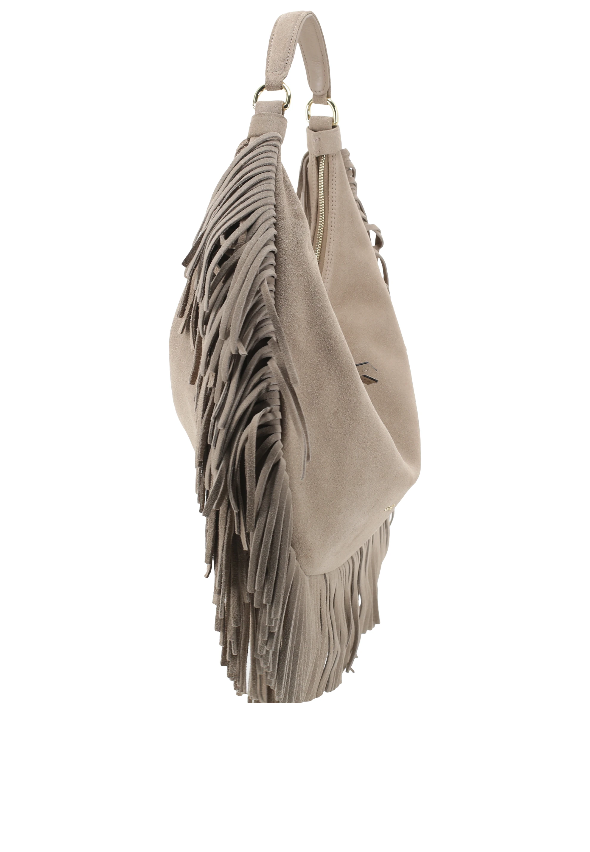 Beutel NANA  Leder Suede fringes