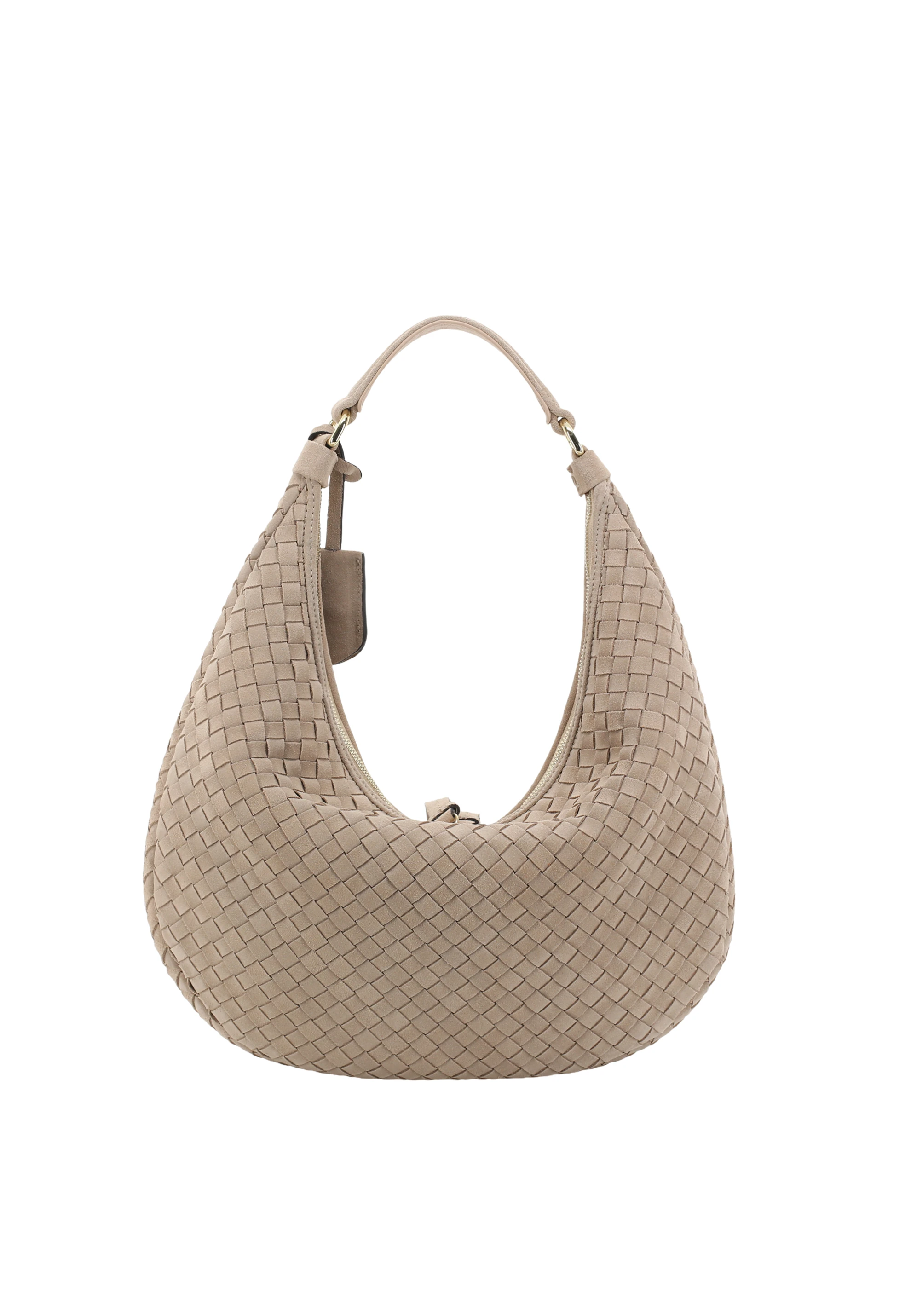 Sac NANA small Cuir Suede weaving