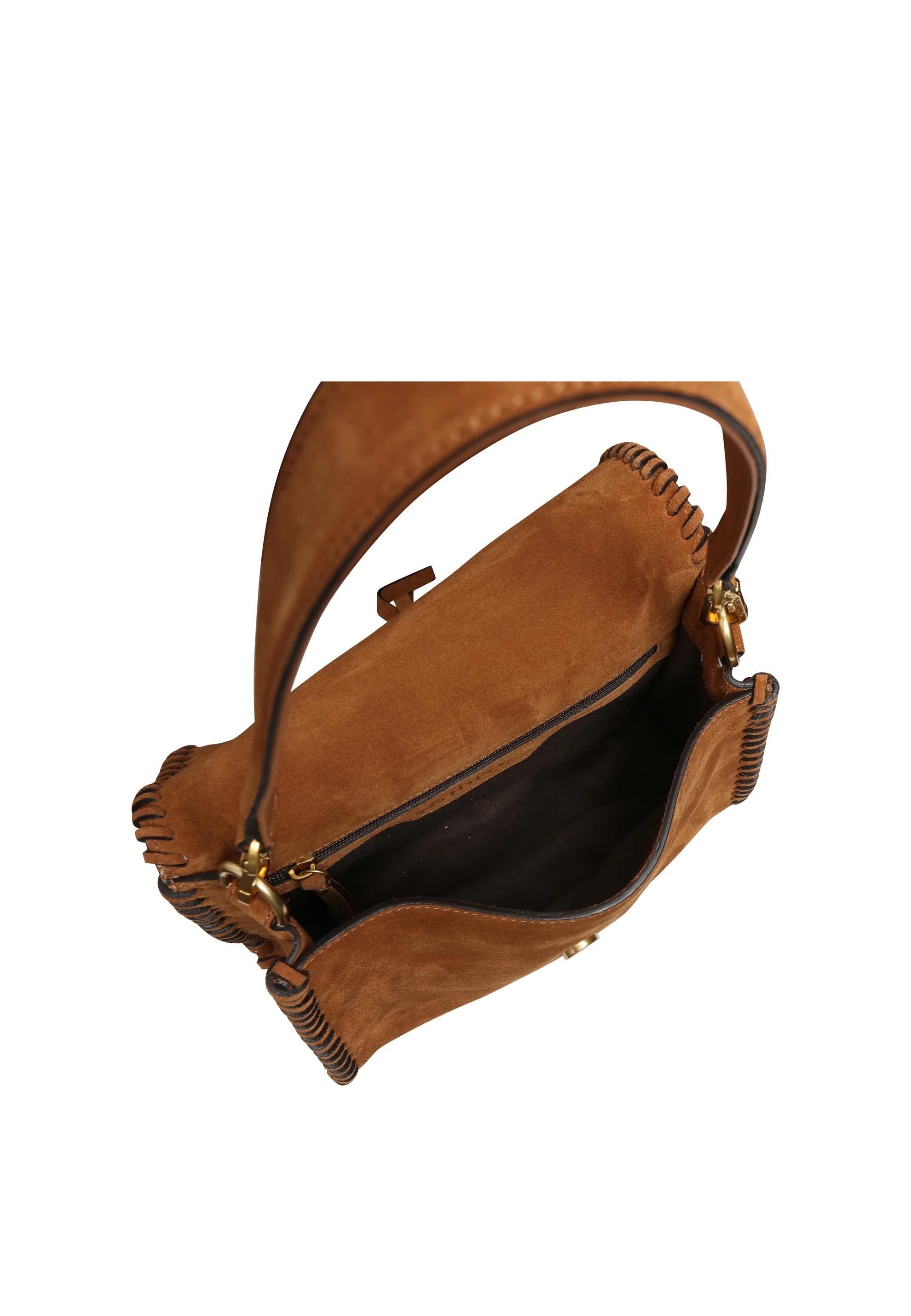 Borsa a spalla TEMI STITCH Pelle Suede