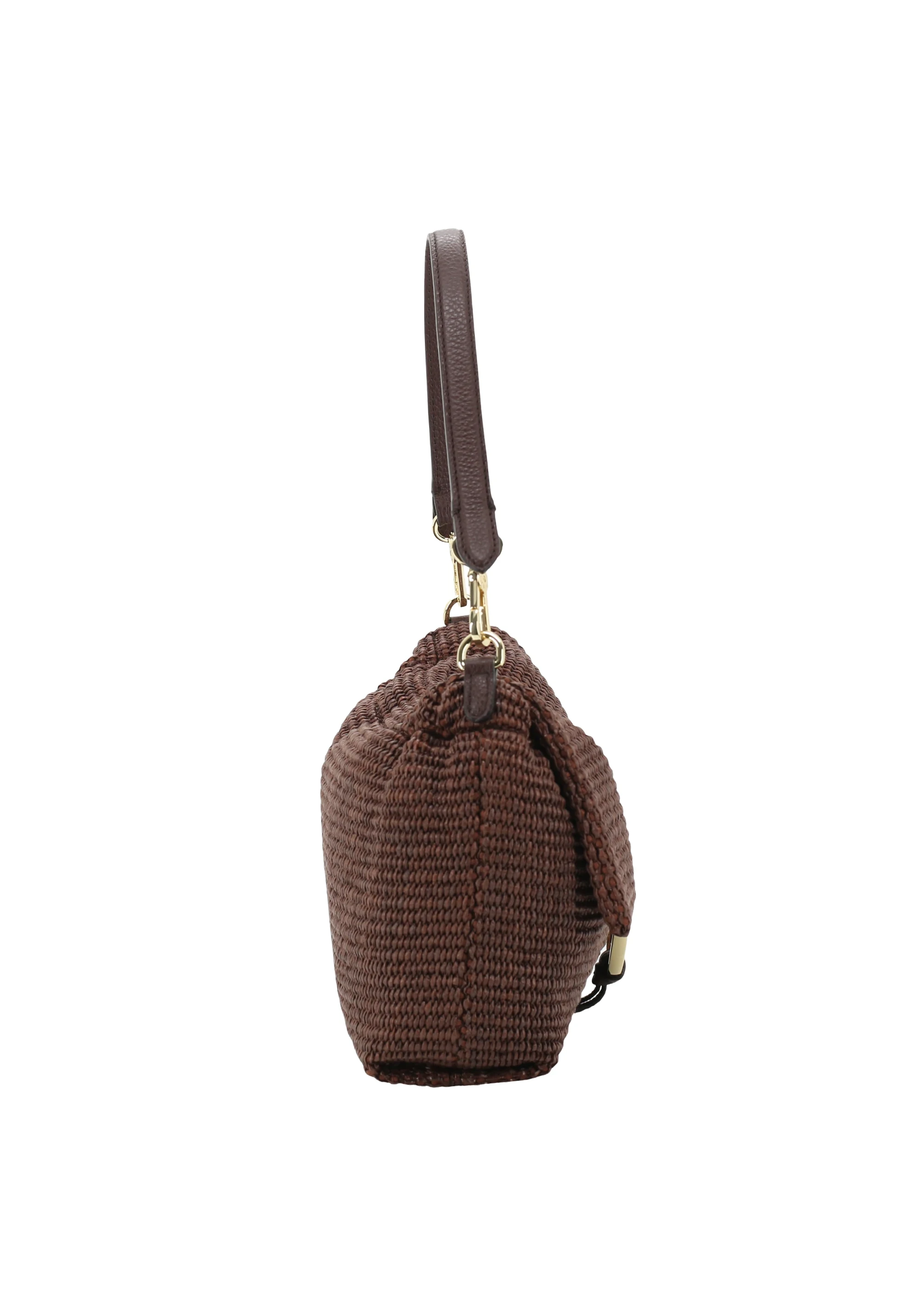 borsa a spalla TEMI medium Raffia