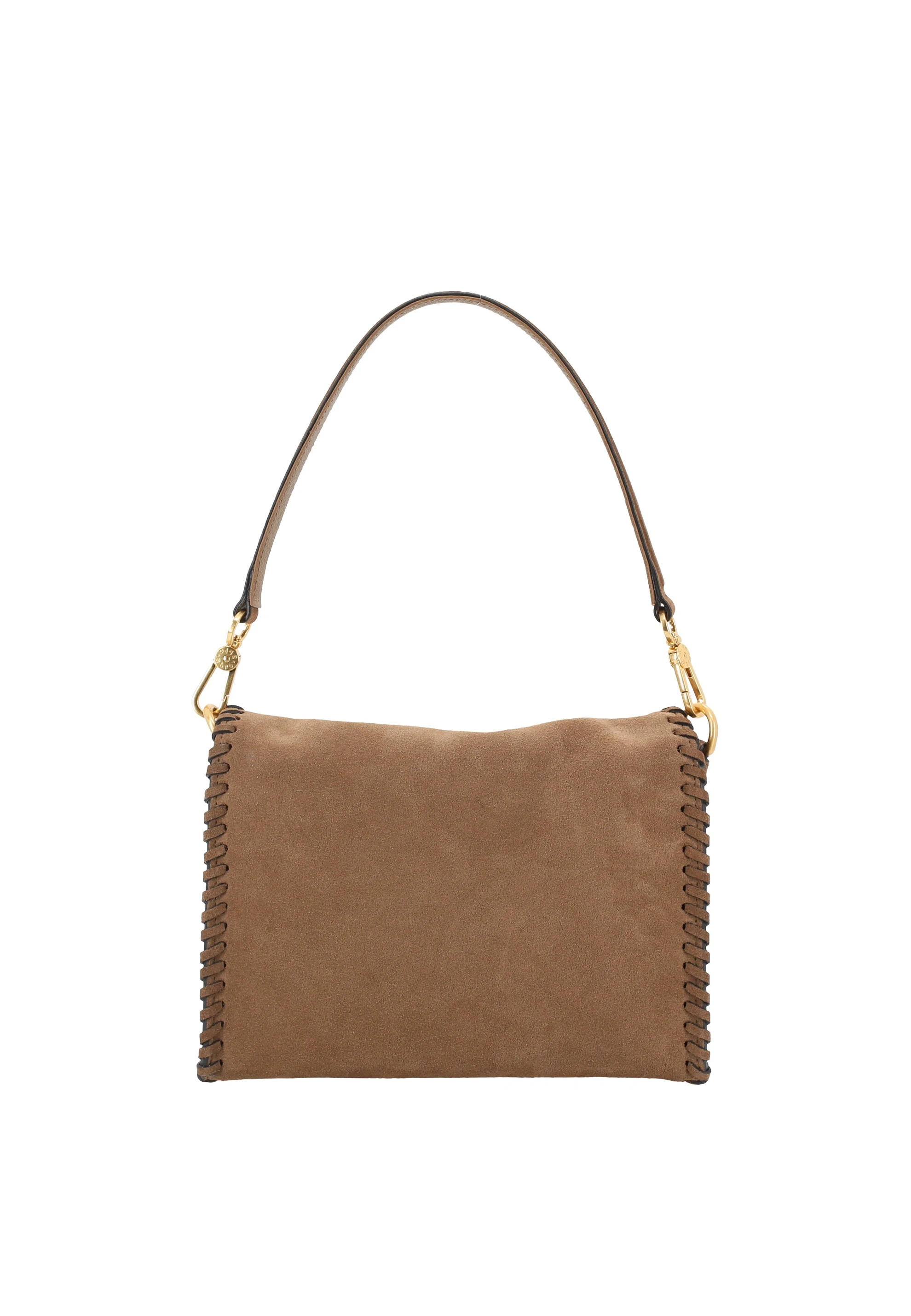 Schultertasche TEMI STITCH Leder Suede