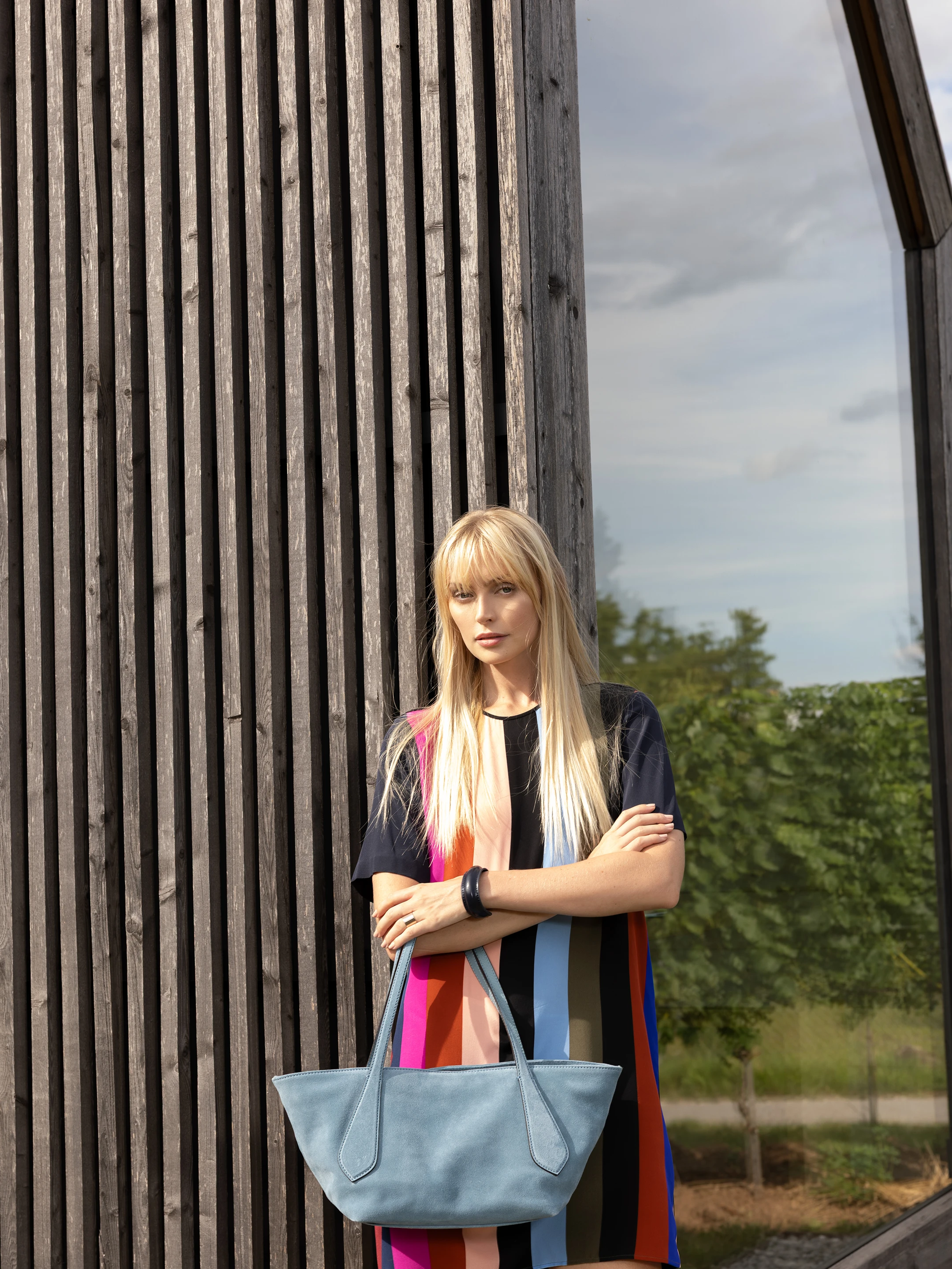 shopper CARINA Leather Suede