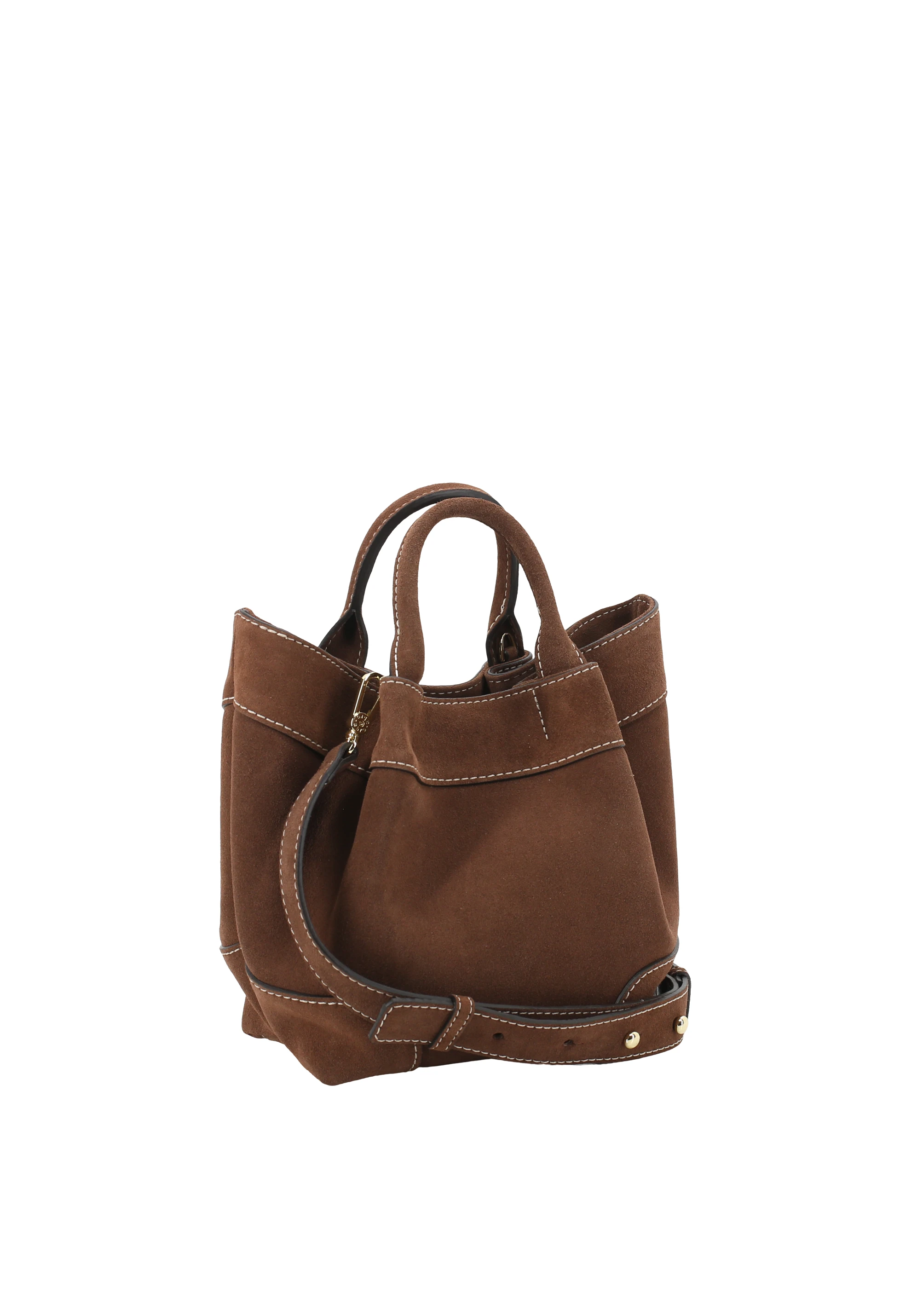 Shopping ESSENTIAL small Pelle Suede