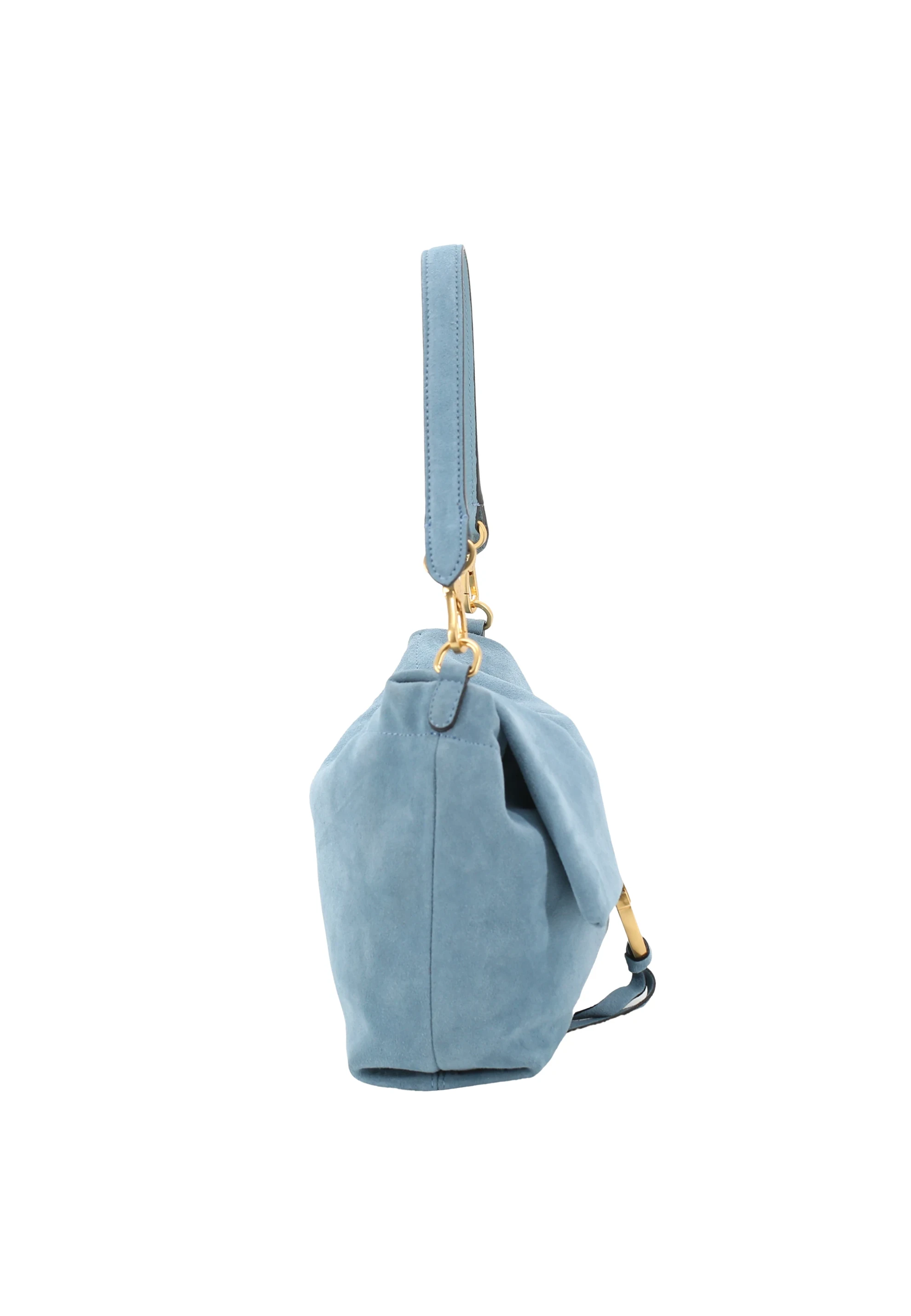 borsa a spalla TEMI medium Pelle Suede