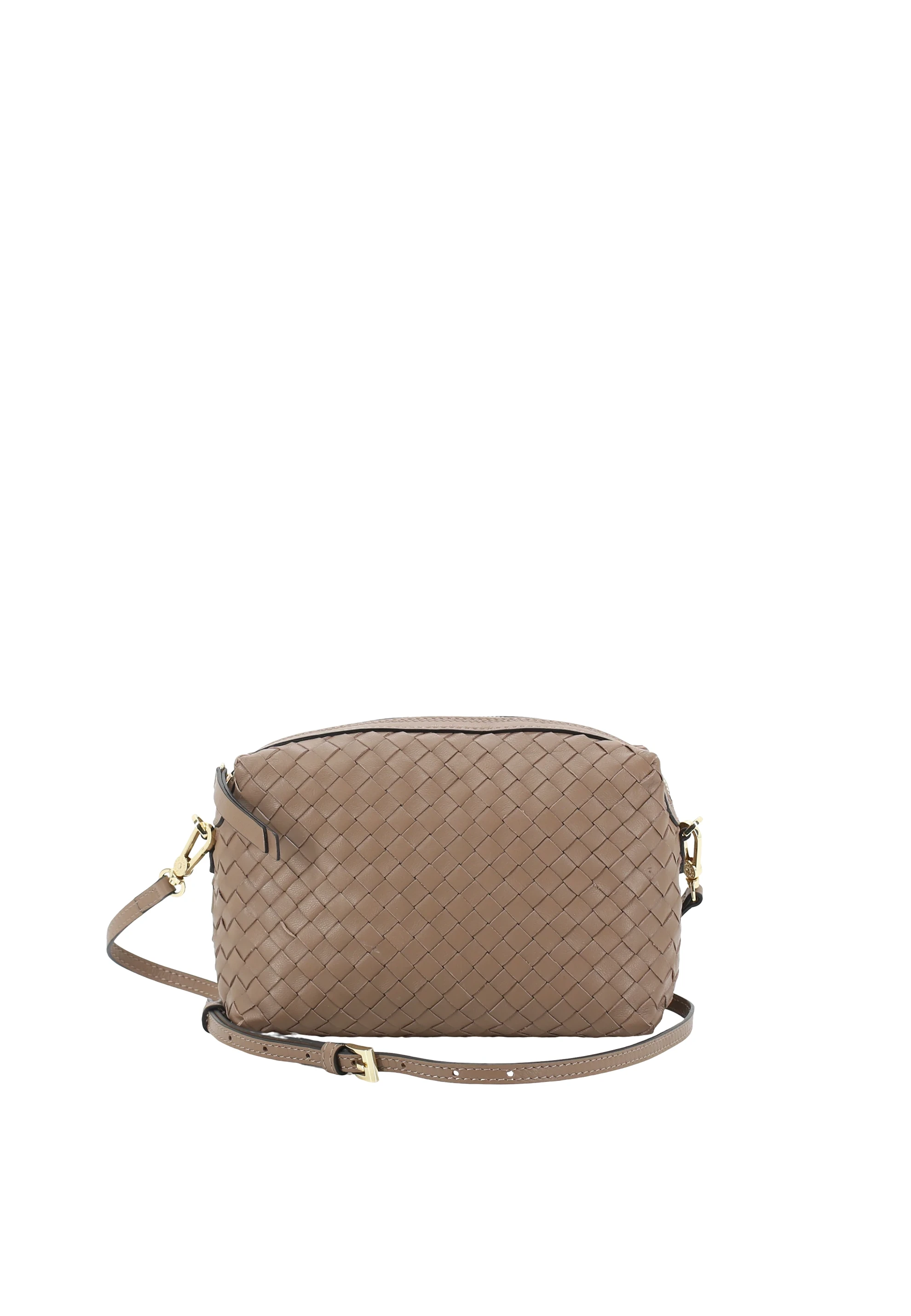 Cross body bag KAIA Leather Piuma woven