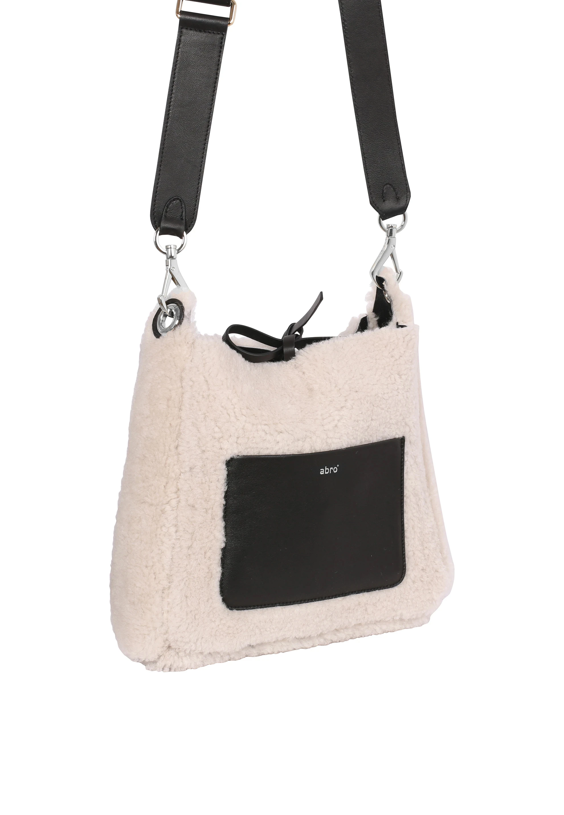 Cross body RAQUEL small Leather Shearling reversible