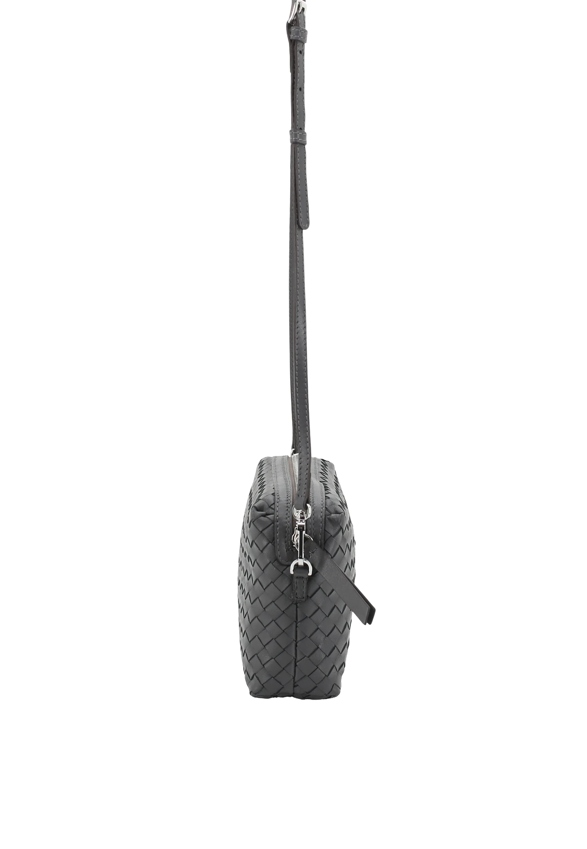 Cross body bag KAIA Leather Piuma weaving