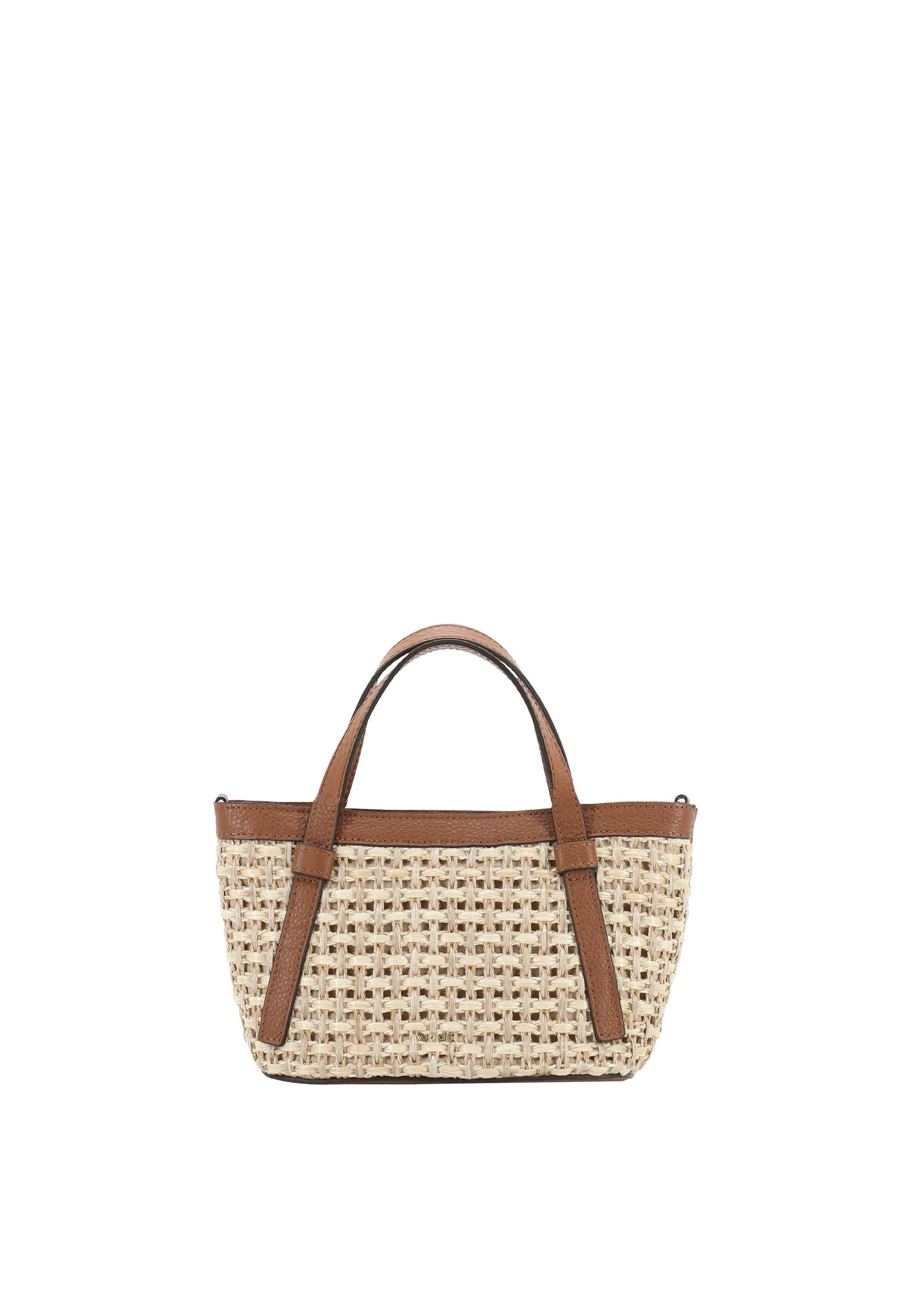 Handbag COSMO mini Raffia/leather