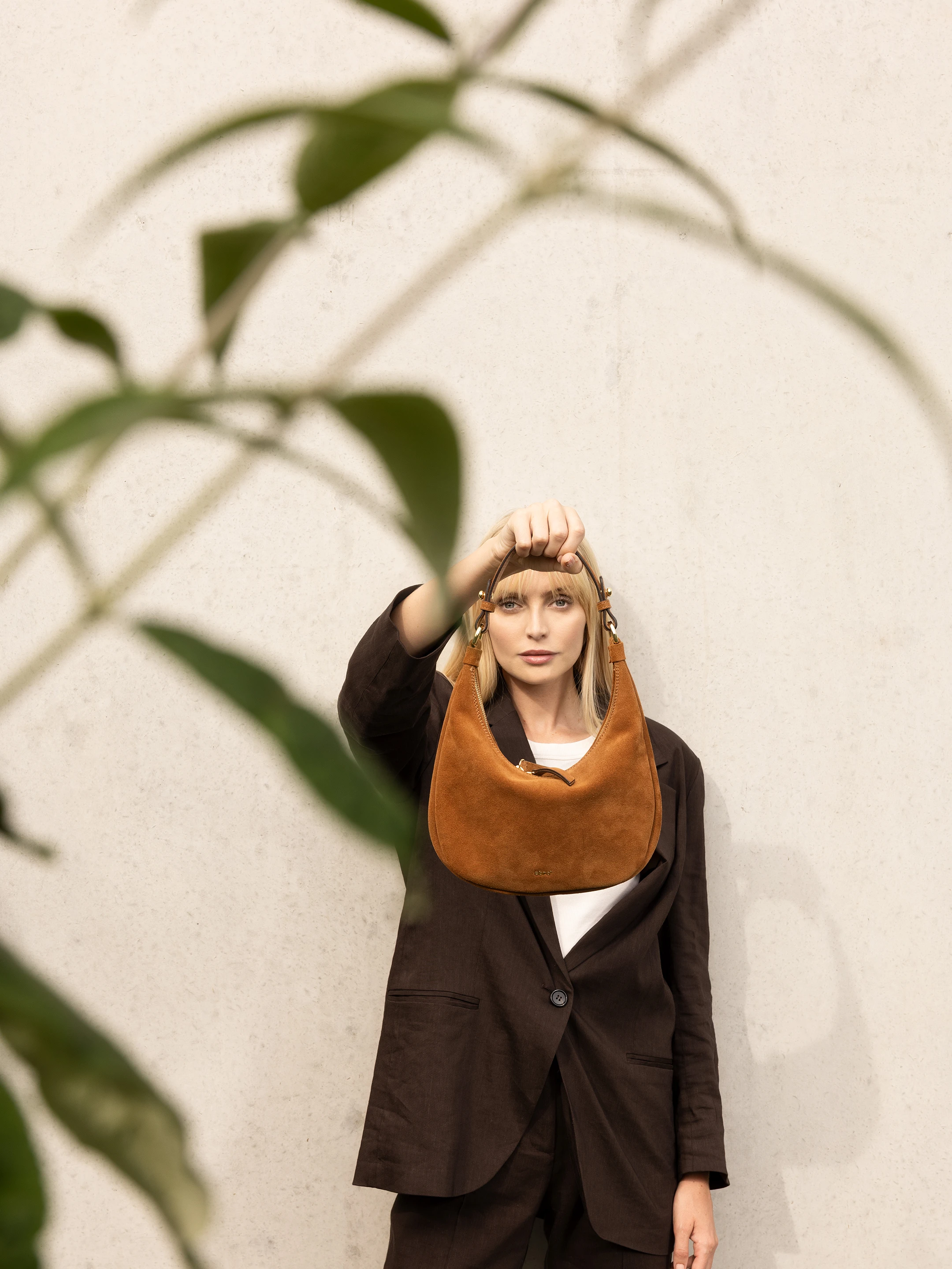 Beutel NANA mini Leder Suede