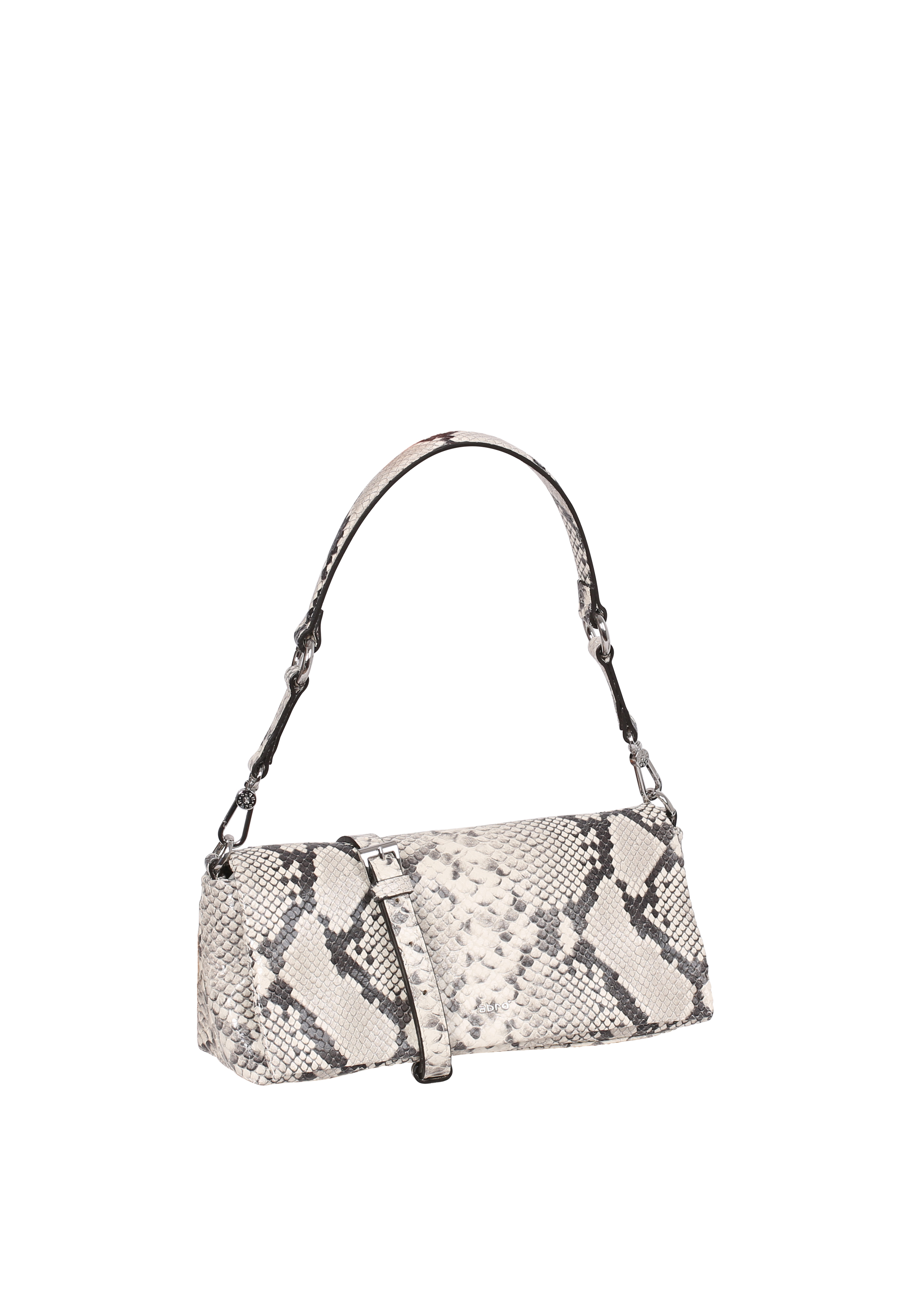 Schultertasche MILA Leder Phyton geprägt