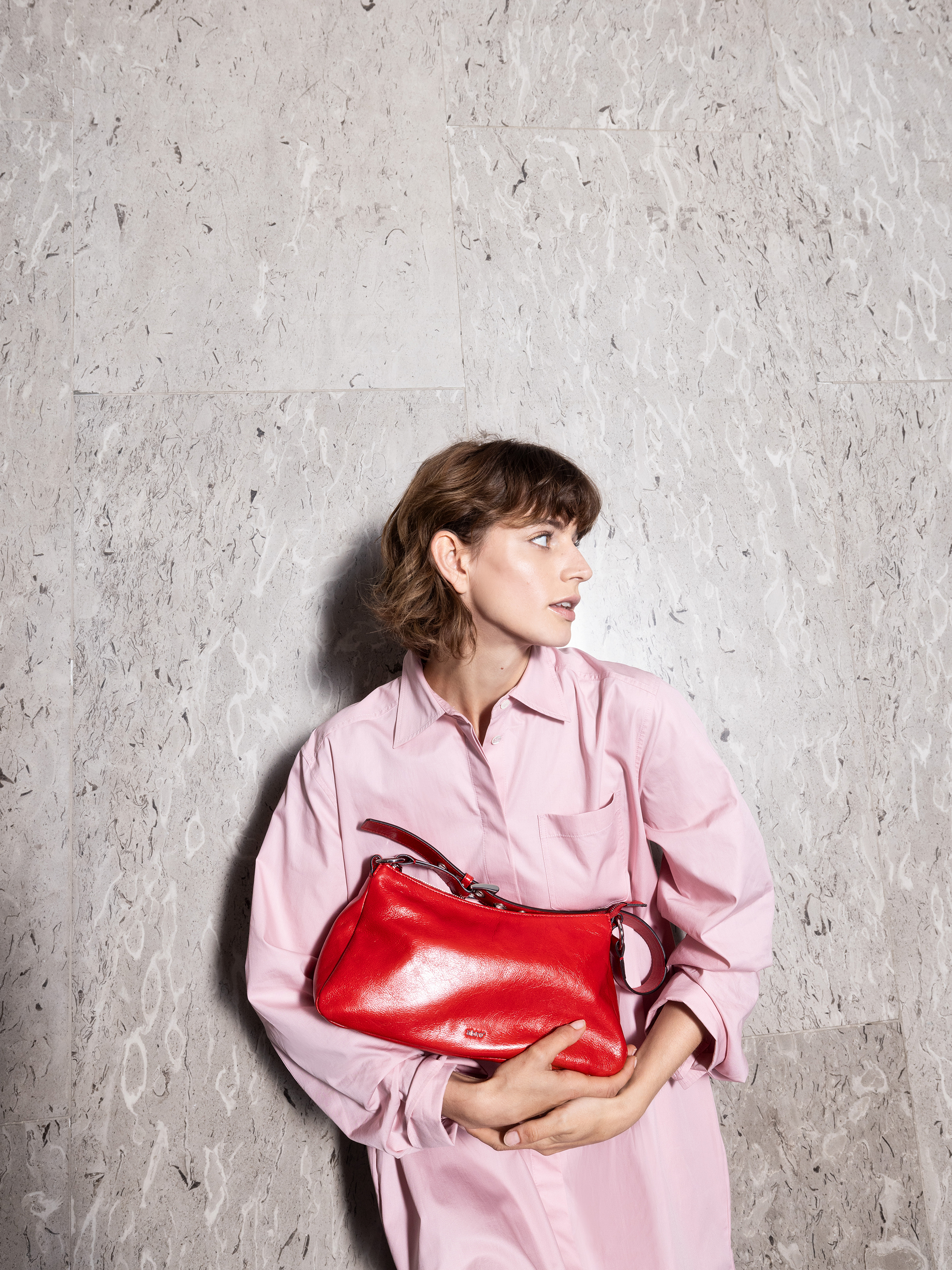 Schultertasche BY MY SIDE Leder Alias Soft