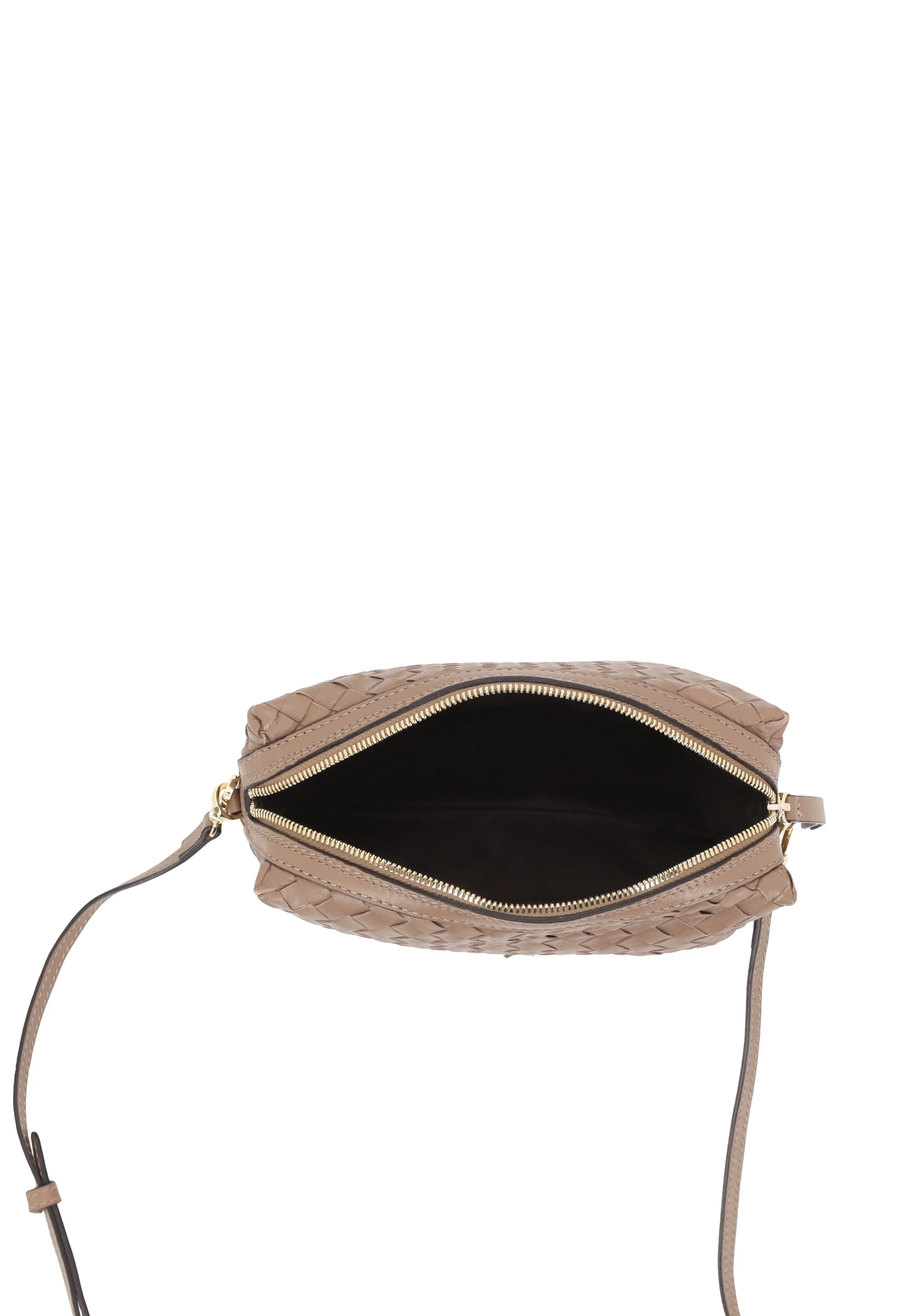 Cross body bag KAIA Leather Piuma woven