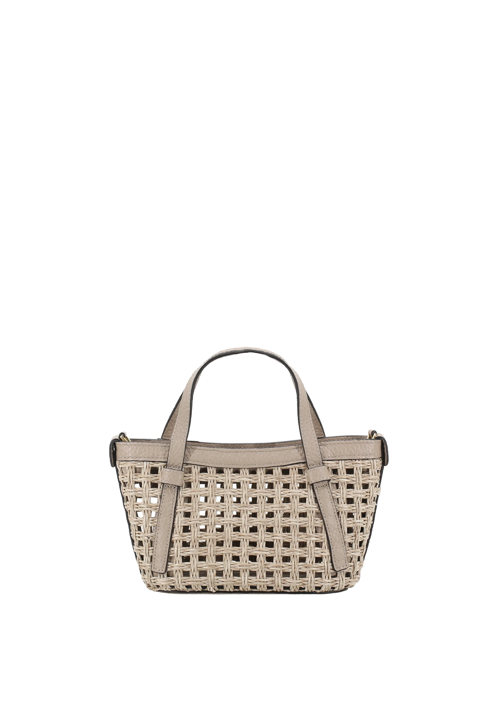 Handbag COSMO mini Raffia/leather