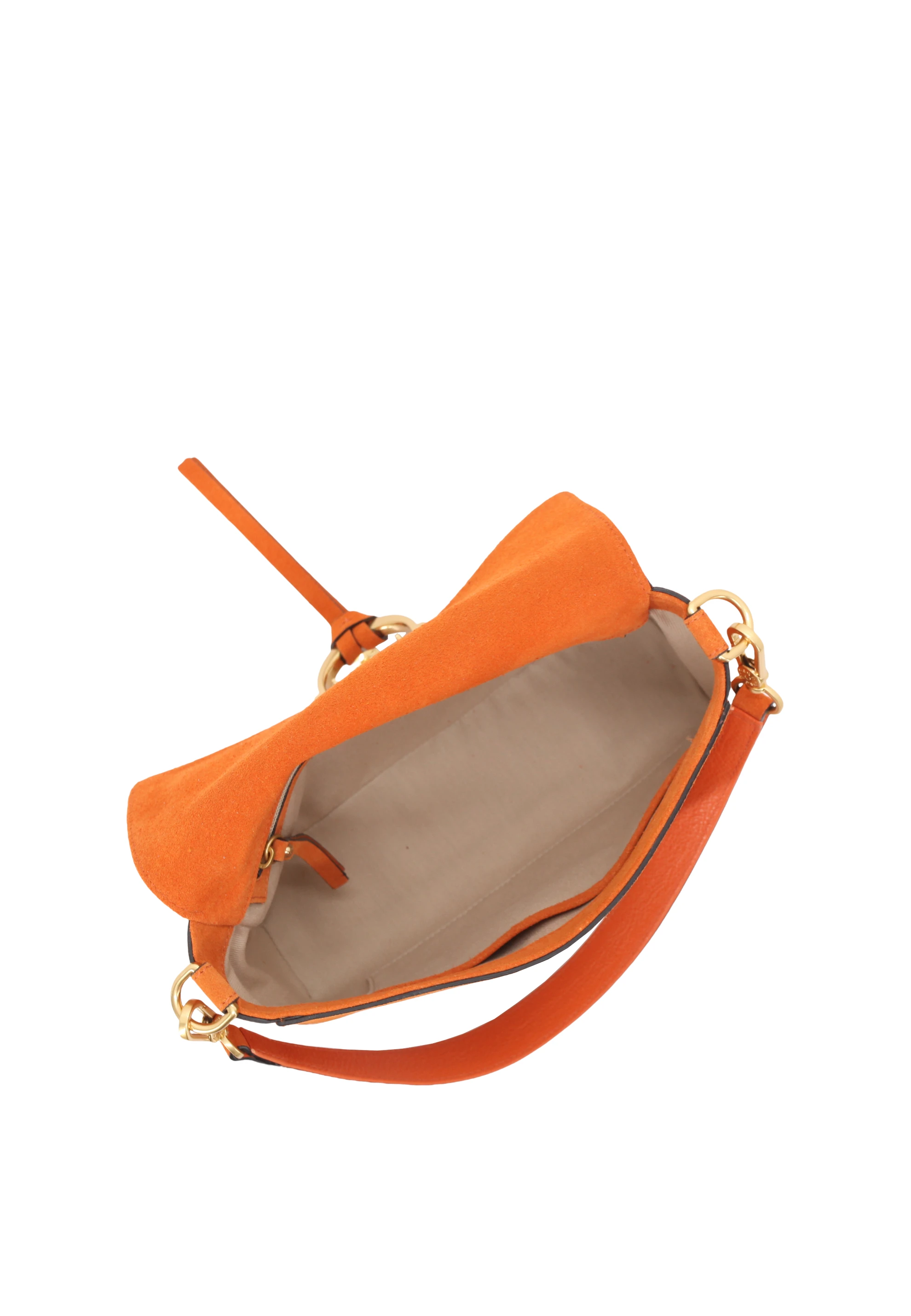 Borsa a spalla TEMI Pelle Suede