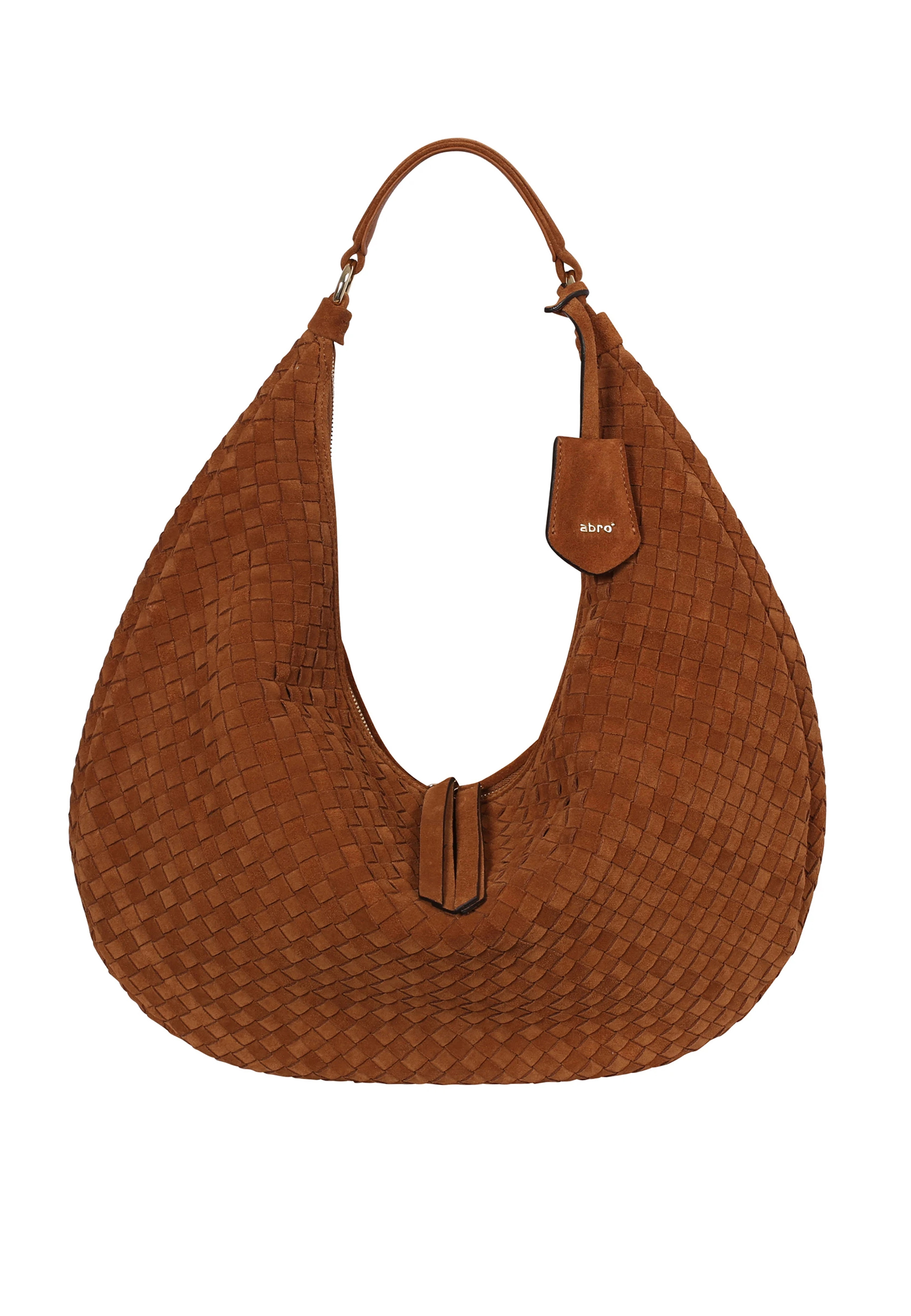 Beutel NANA  Leder Suede weaving