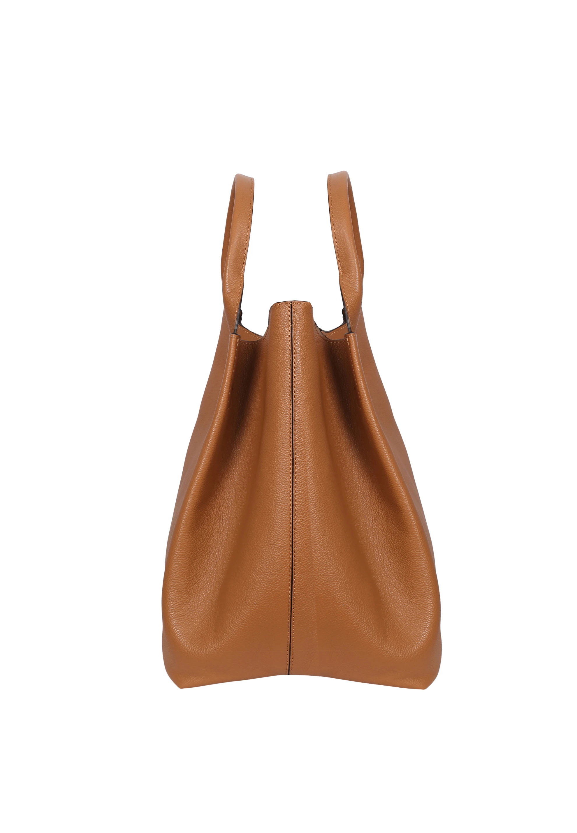 Sac shopping ESSENTAIL medium Cuir Agave