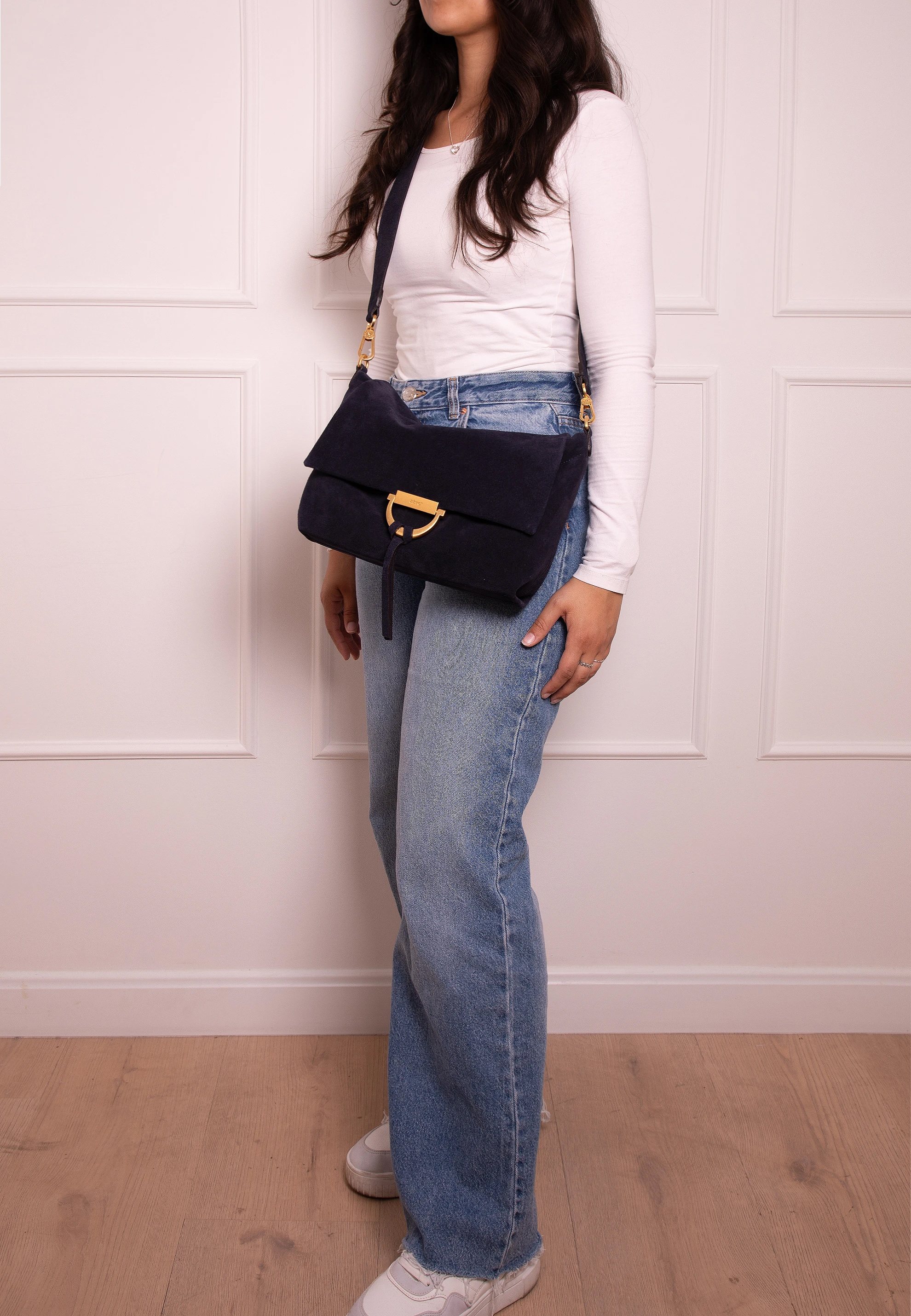 Sac porté épaule TEMI Cuir Suede