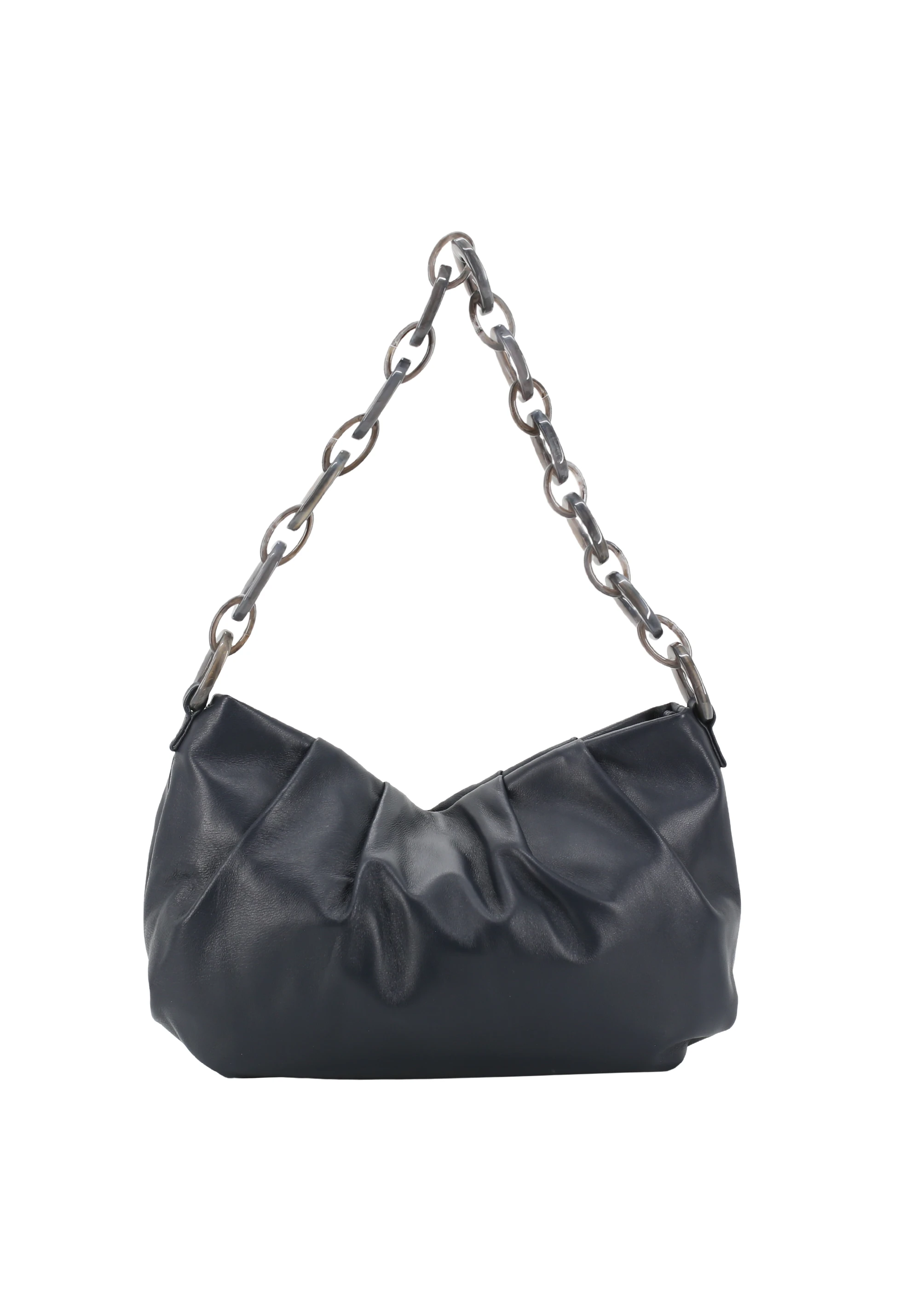 Borsa a spalla DAYA Pelle Piuma lucido