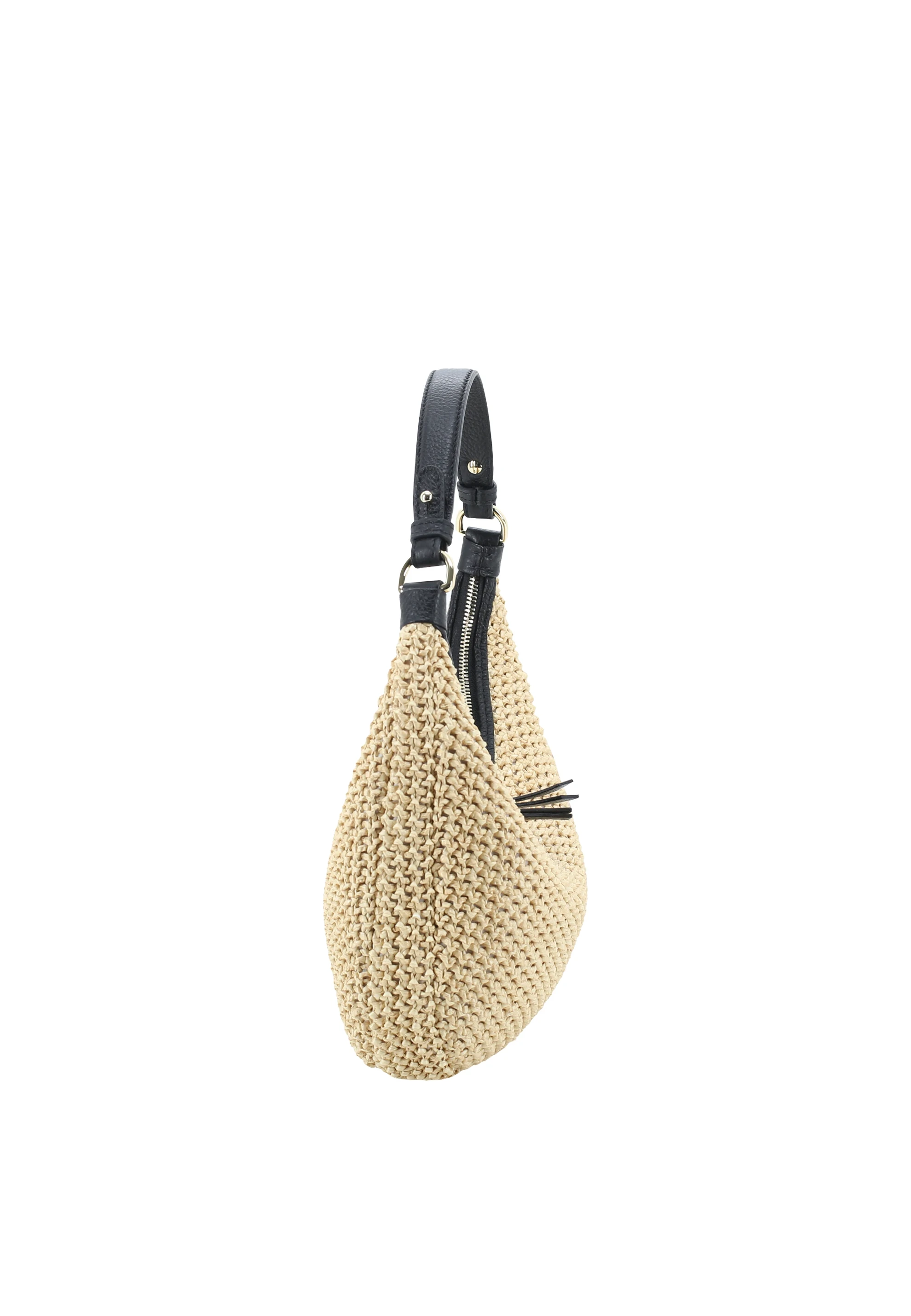 Sac NANA mini Raffia Maglia/cuir