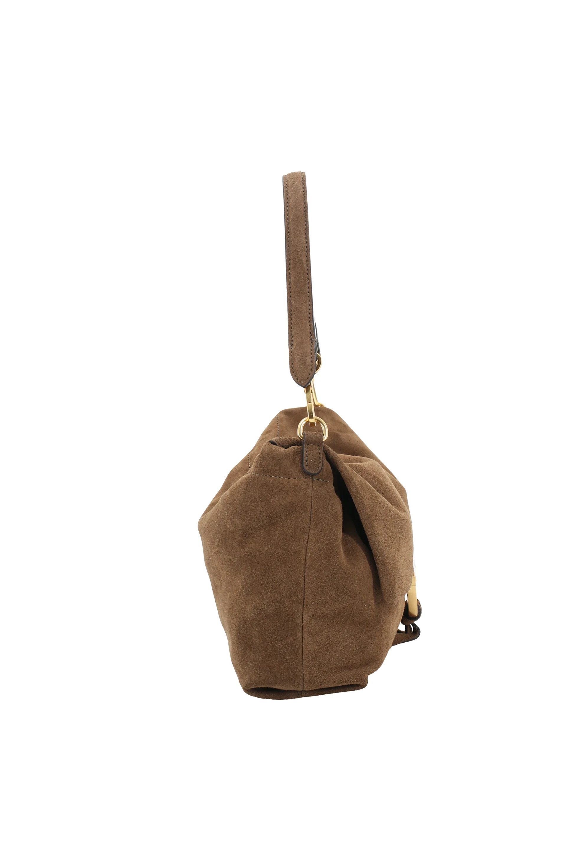 shoulder bag TEMI medium Leather Suede