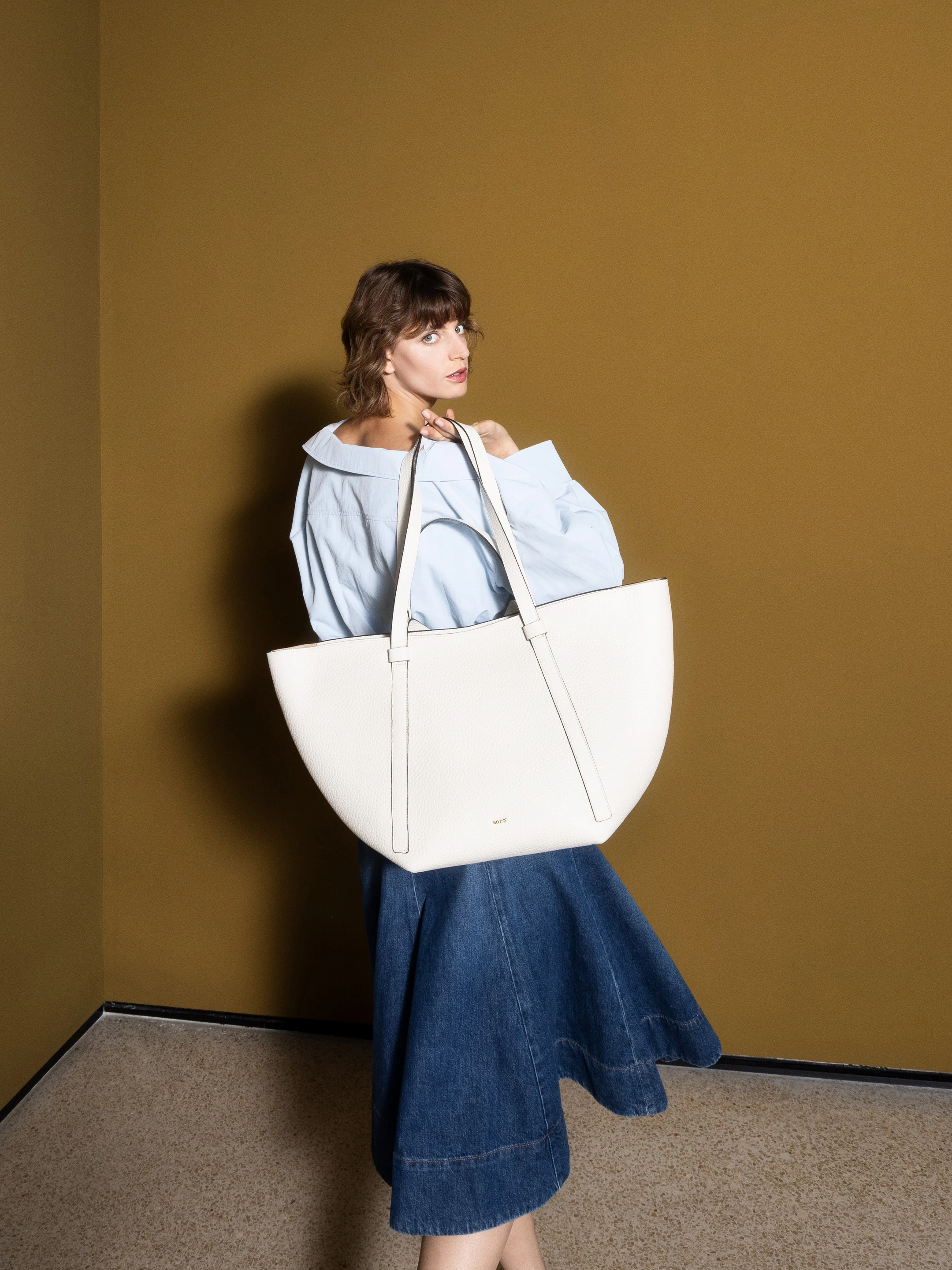 Shopper COSMO large Leather Tekla