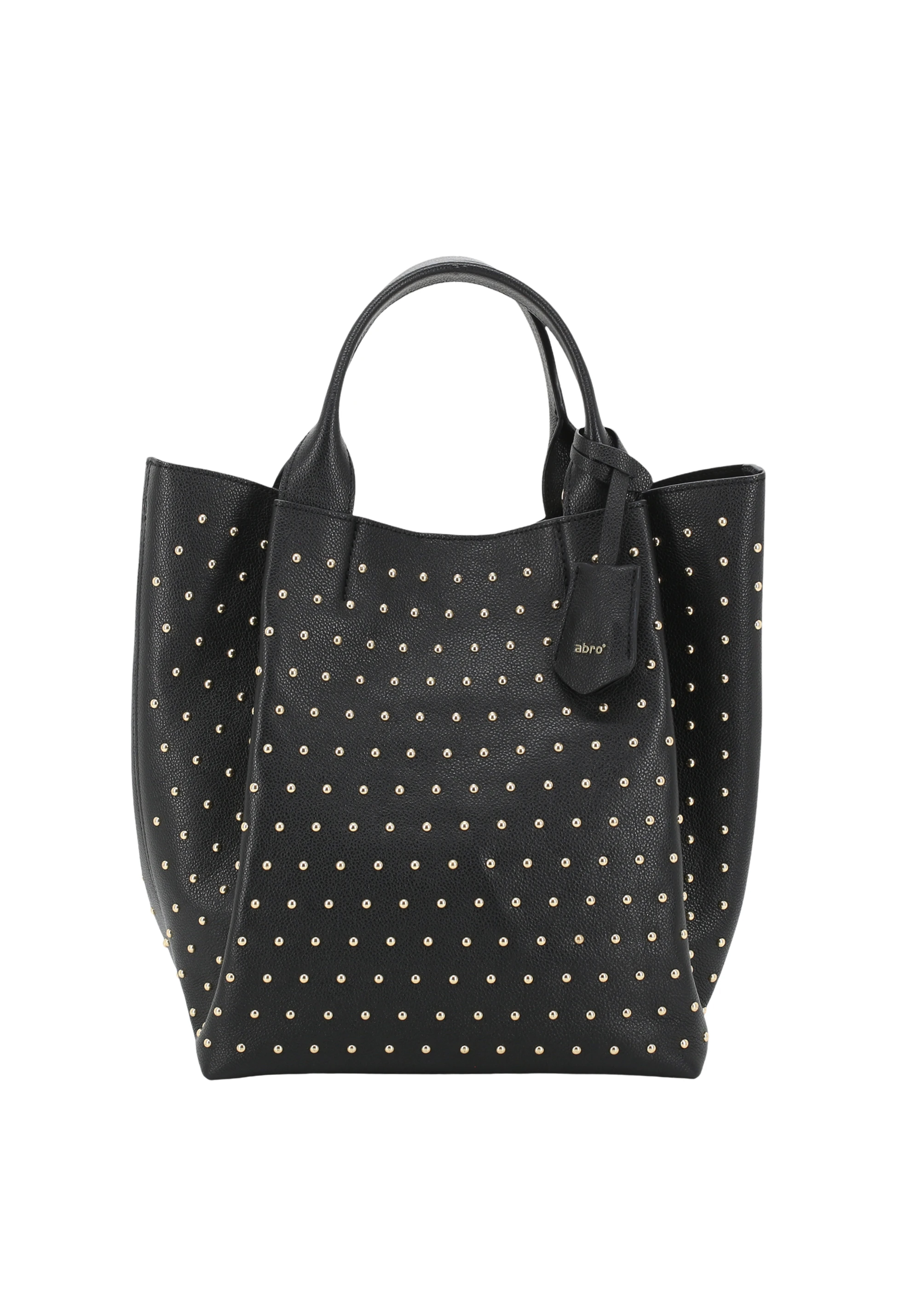 Shopper ESSENTIAL studs medium Leder Agave
