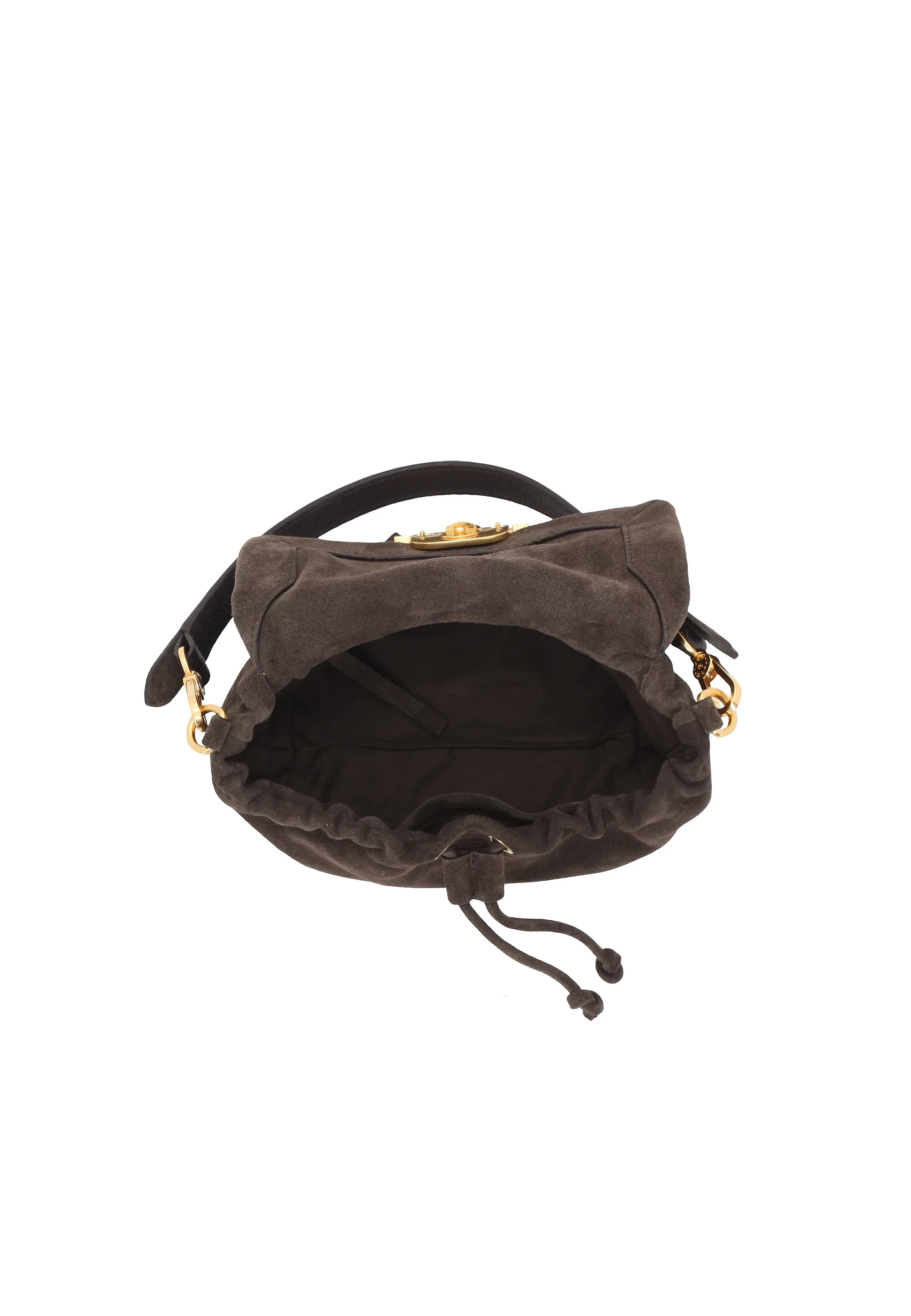 shoulder bag TEMI small Leather Suede