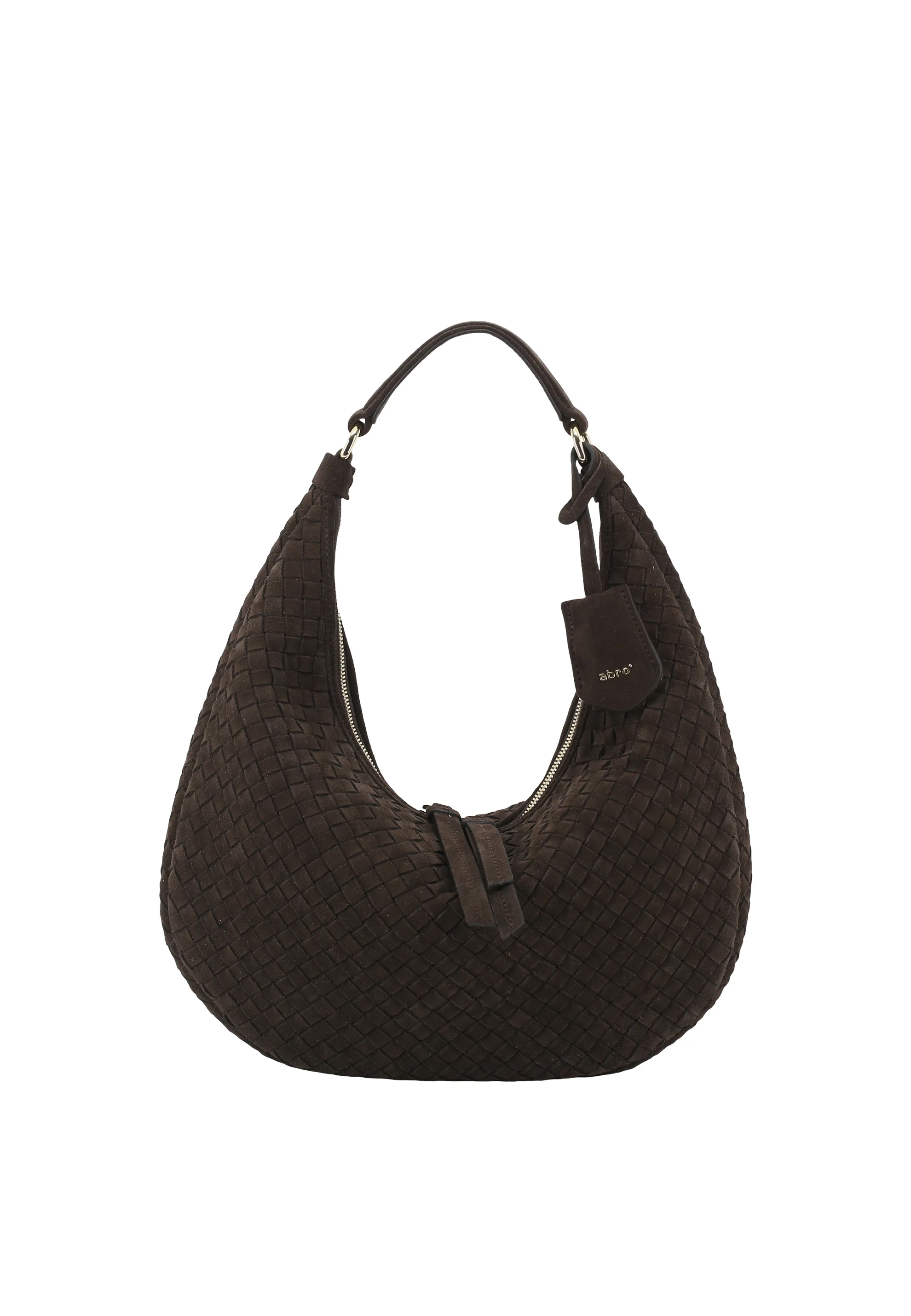 Beutel NANA small Leder Suede weaving