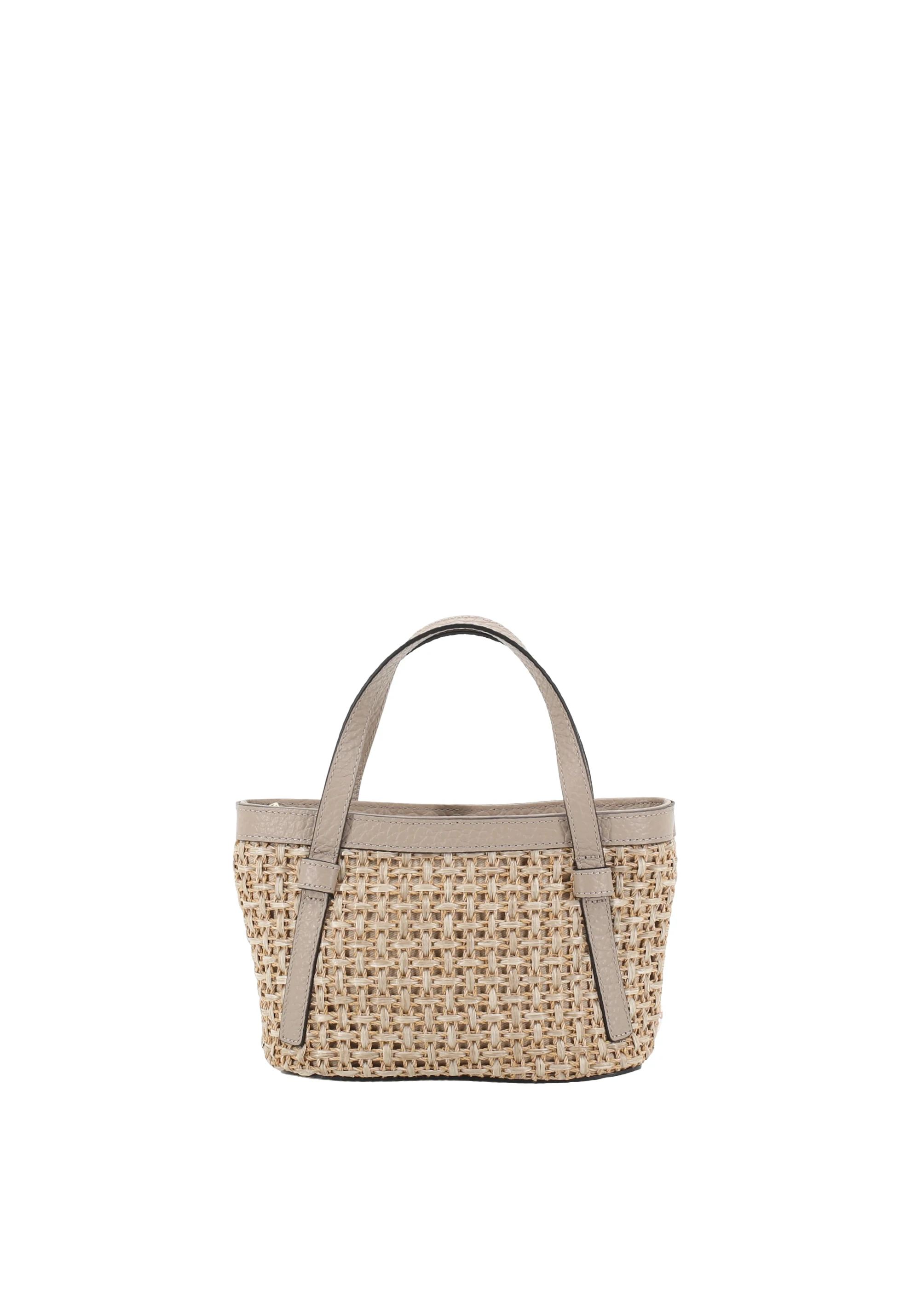 Handbag COSMO mini Raffia/leather